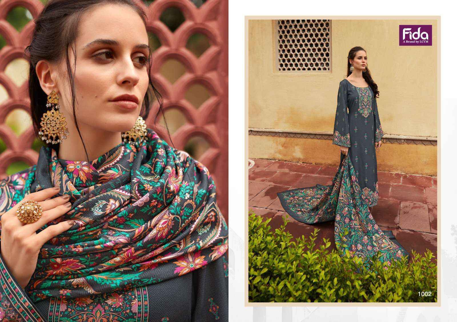 Fida Zerina Pashmina Dress Material 6 pcs Catalogue - Wholesale Factory Outlet