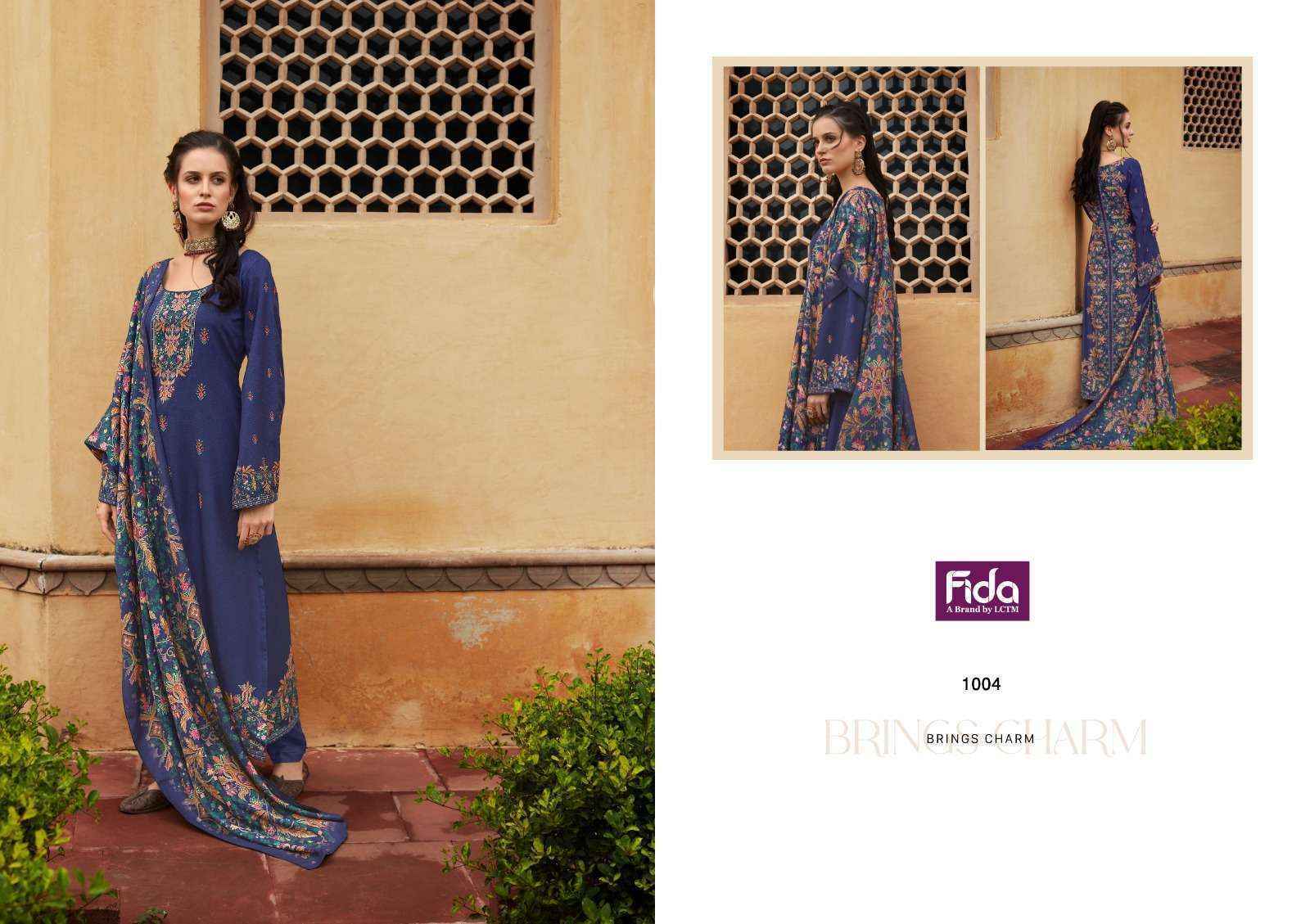 Fida Zerina Pashmina Dress Material 6 pcs Catalogue - Wholesale Factory Outlet