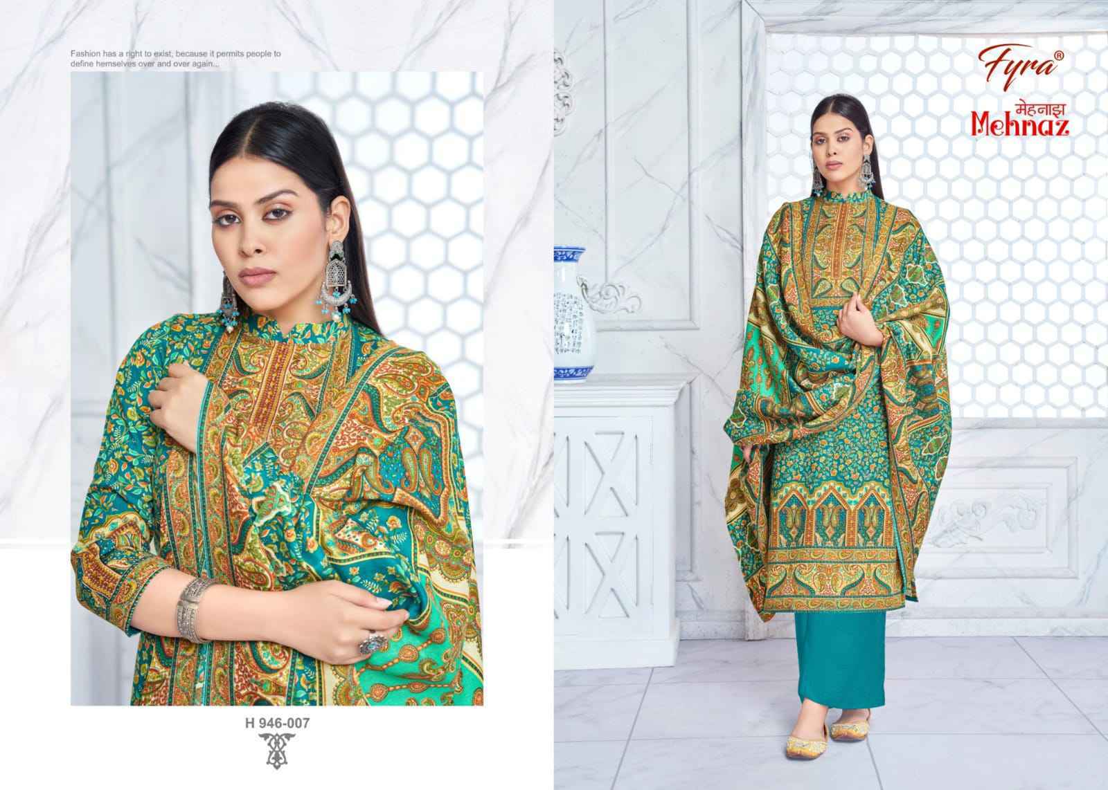 Fyra Mehnaz Pashmina Dress Material 8 pcs Catalogue - Surat Wholesale Market