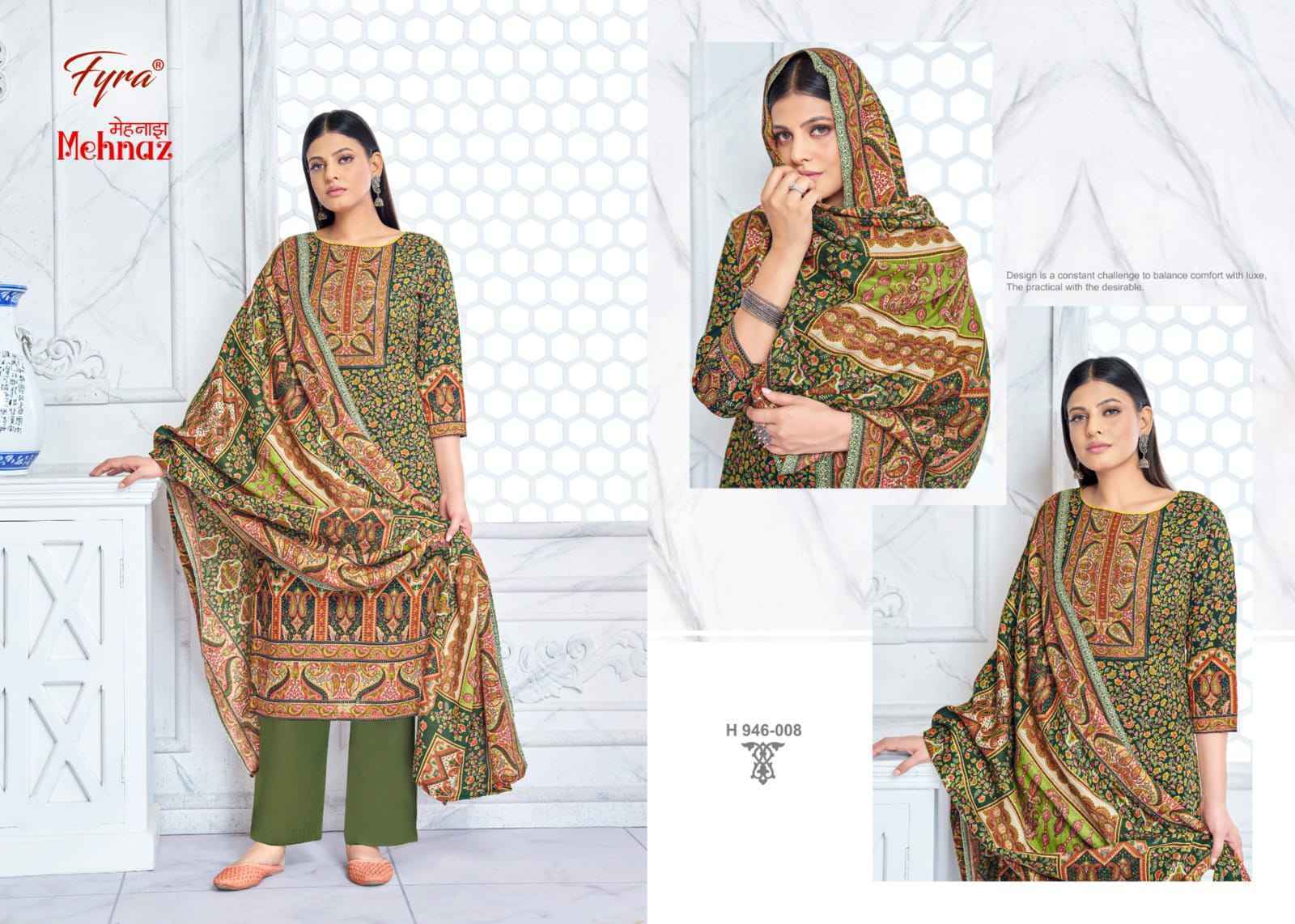 Fyra Mehnaz Pashmina Dress Material 8 pcs Catalogue - Surat Wholesale Market