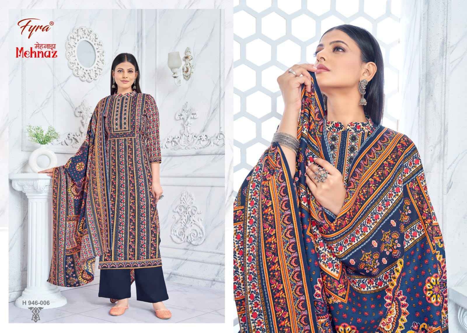 Fyra Mehnaz Pashmina Dress Material 8 pcs Catalogue - Wholesale Factory Outlet