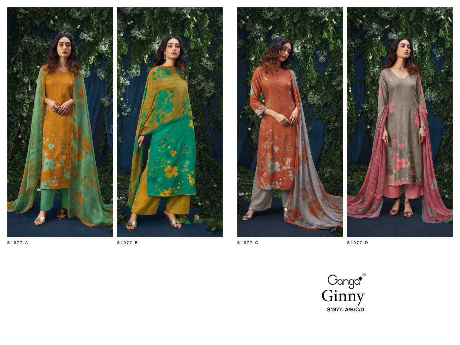 Ganga Ginny 1977 Pashmina Dress Material - Wholesale Factory