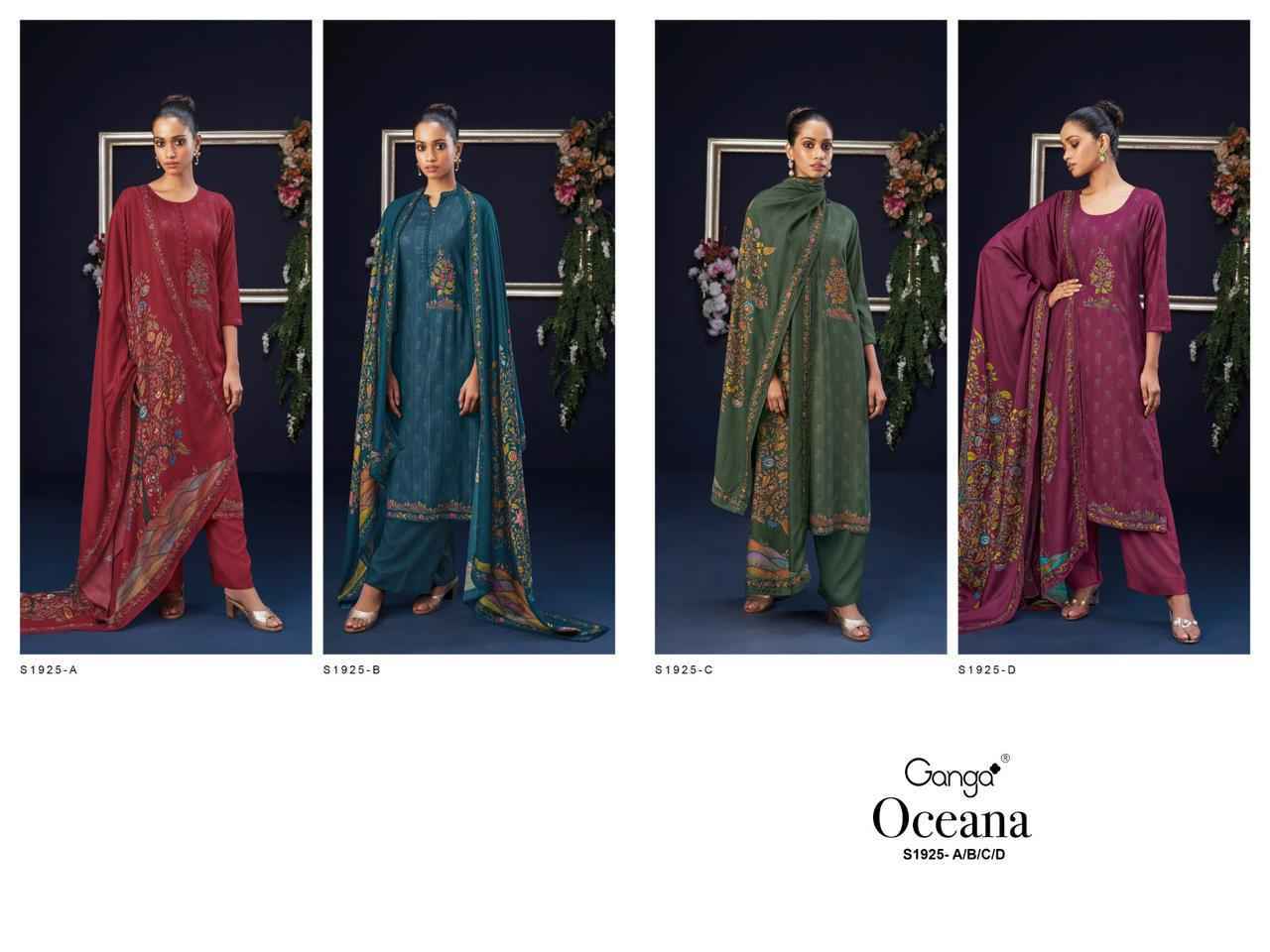 Ganga Oceana 1925 Pashmina Dress Material 4 pcs Catalogue - Wholesale Factory