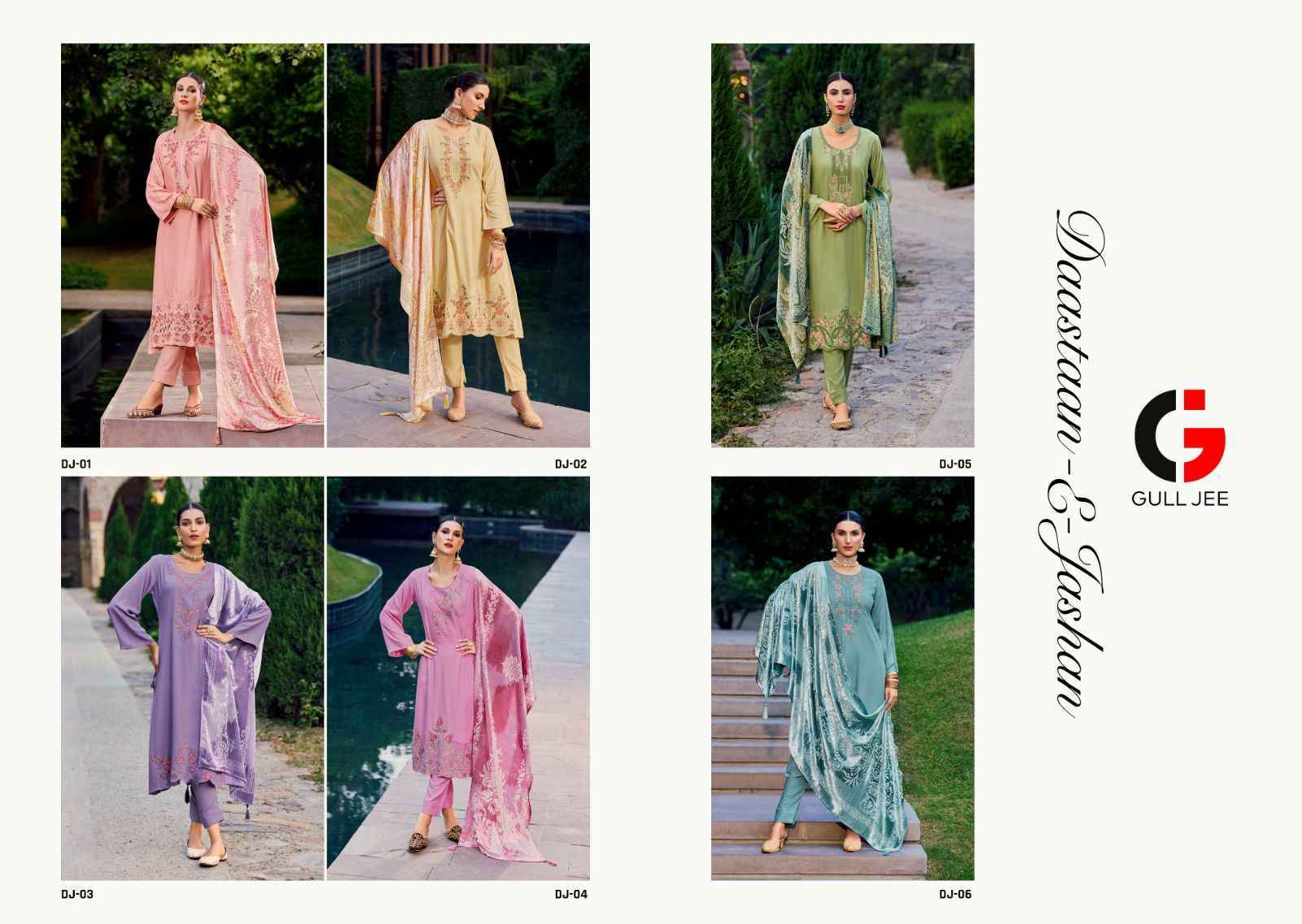 Gull Jee Daastaan E Jashan Pashmina Dress Material 6 pcs Catalogue - Wholesale Factory