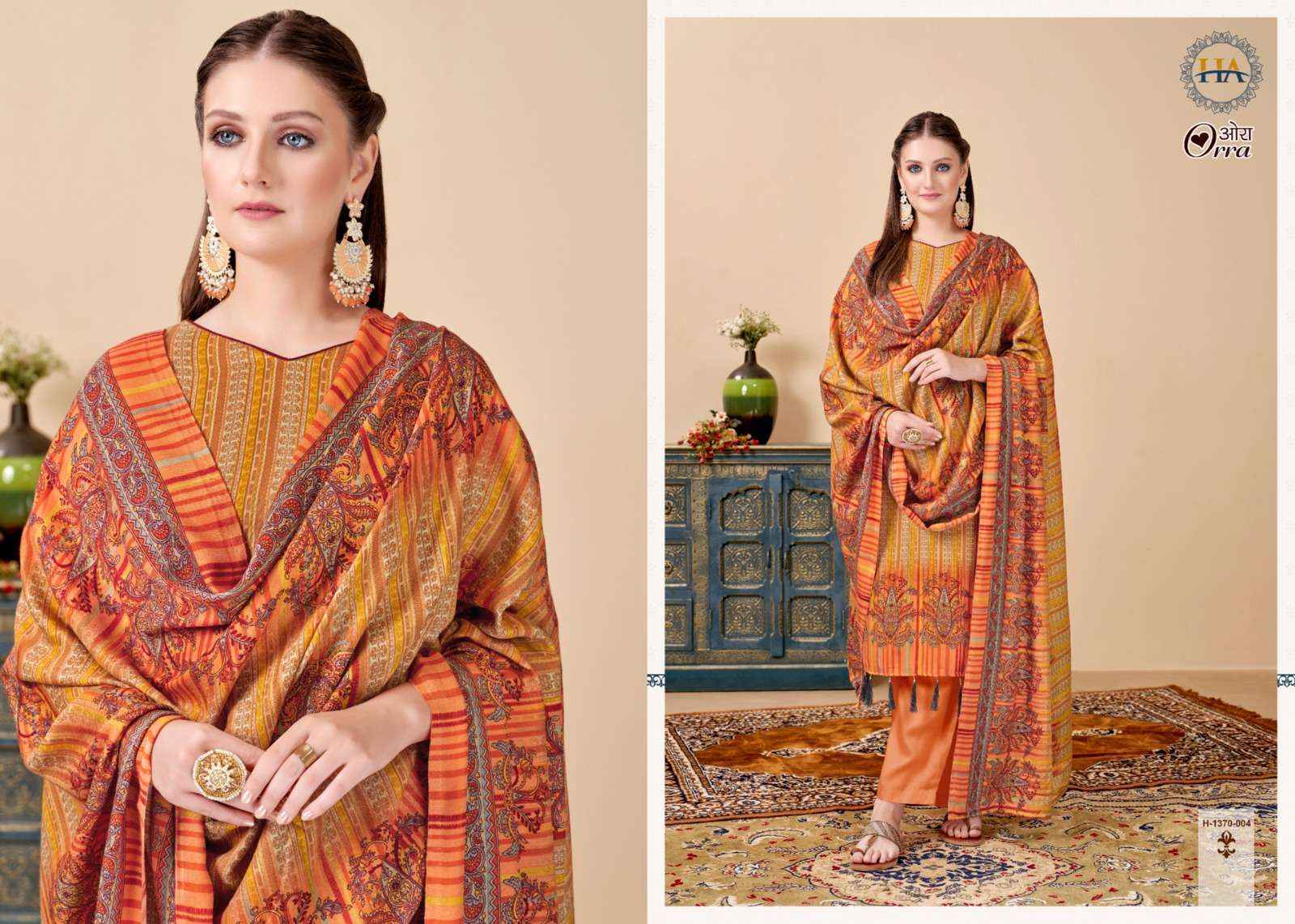 Harshit Fashion Hub Orra Pashmina Dress Material - Wholesale Factory
