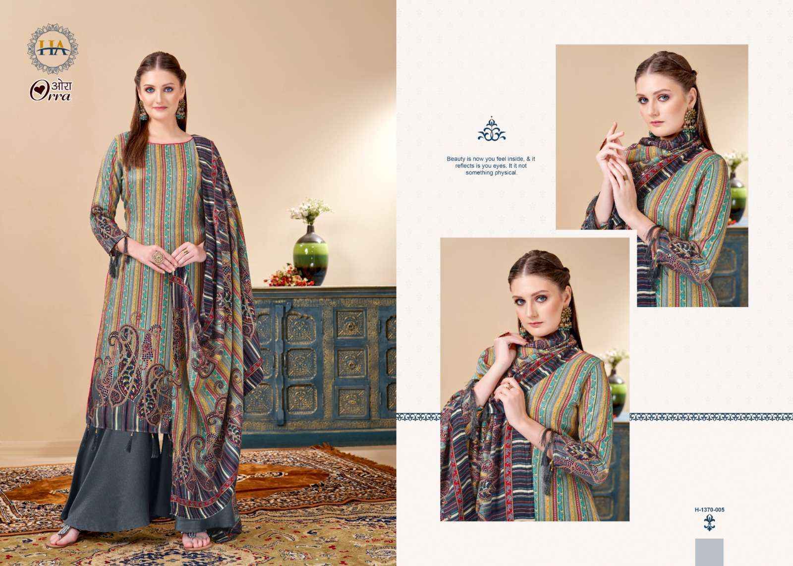 Harshit Fashion Hub Orra Pashmina Dress Material - Wholesale Factory