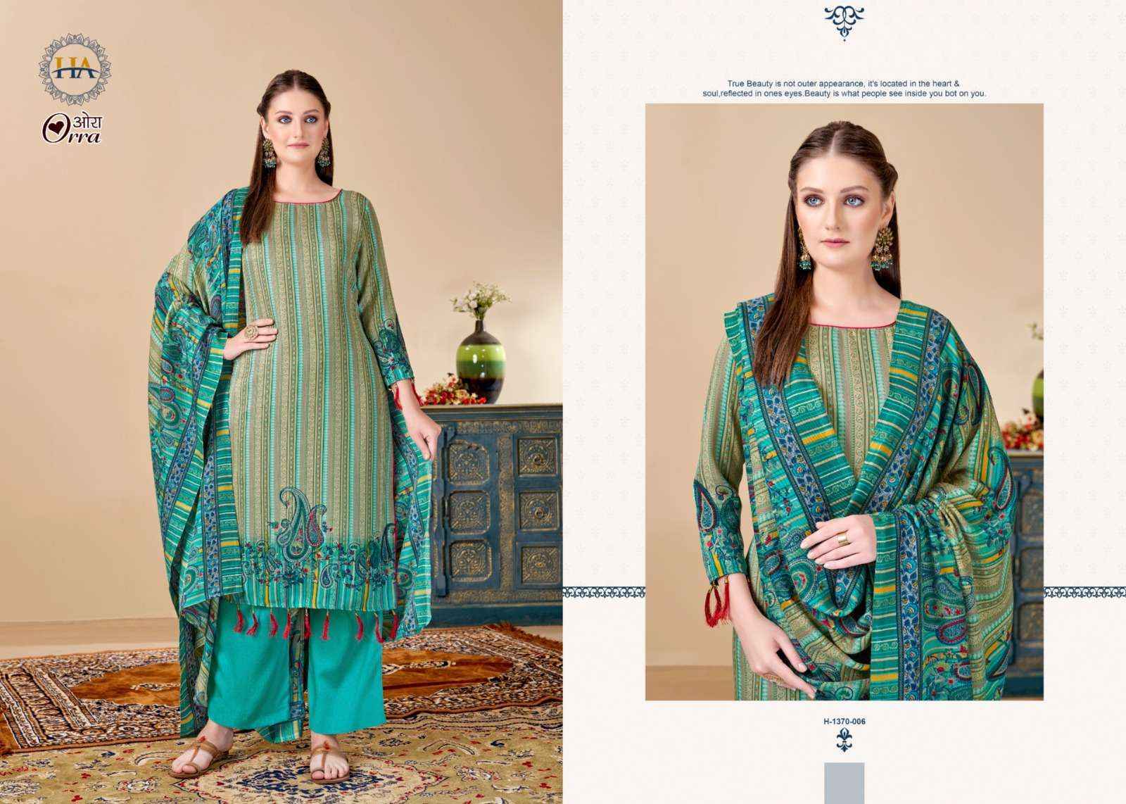 Harshit Fashion Hub Orra Pashmina Dress Material - Wholesale Factory