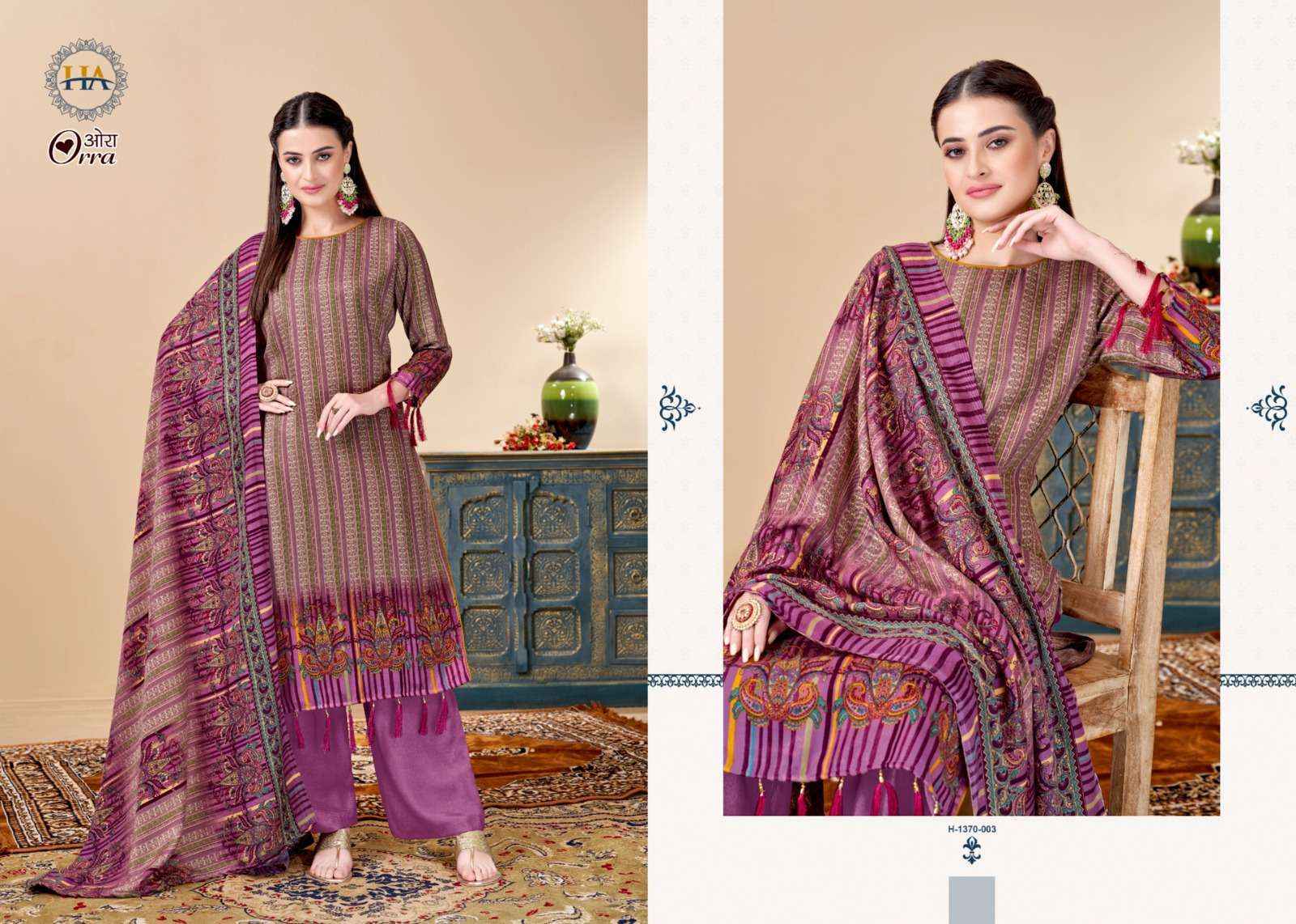 Harshit Fashion Hub Orra Pashmina Dress Material - Wholesale Factory