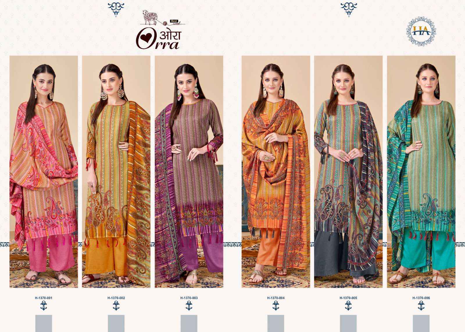 Harshit Fashion Hub Orra Pashmina Dress Material - Wholesale Factory