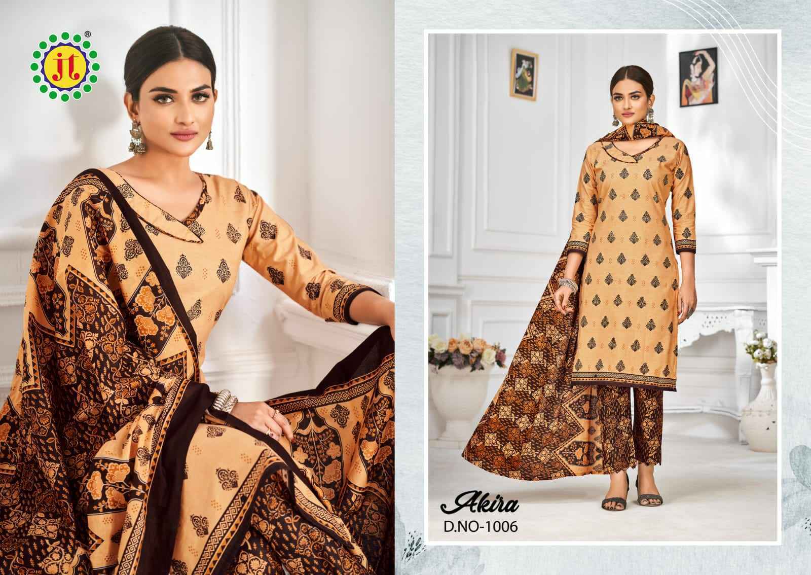 JT Akira Vol 29 Cotton Dress Material 15 pcs Catalogue - Wholesale Factory