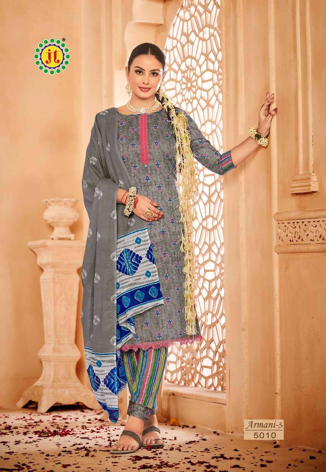 JT Armani Vol 5 Cotton Dress Material Wholesale Factory