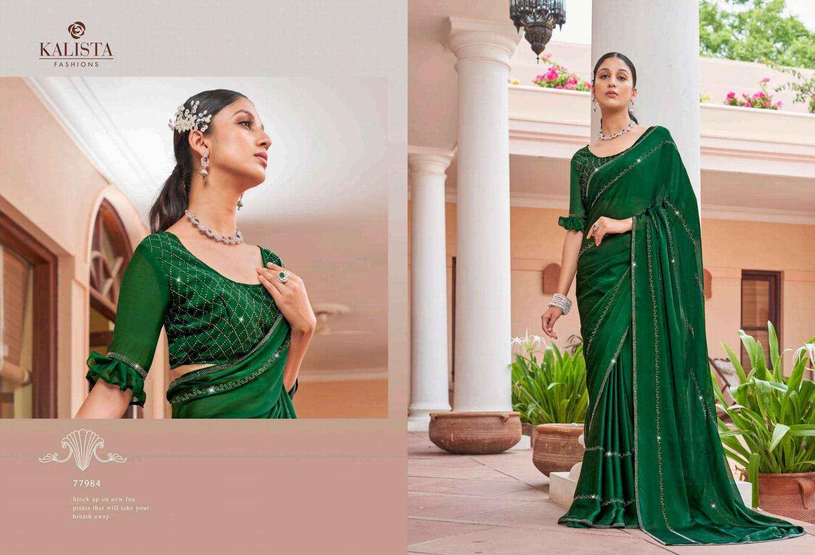 KALISTA FASHION DIAMOND FANCY FESTIVE WEAR SAREES