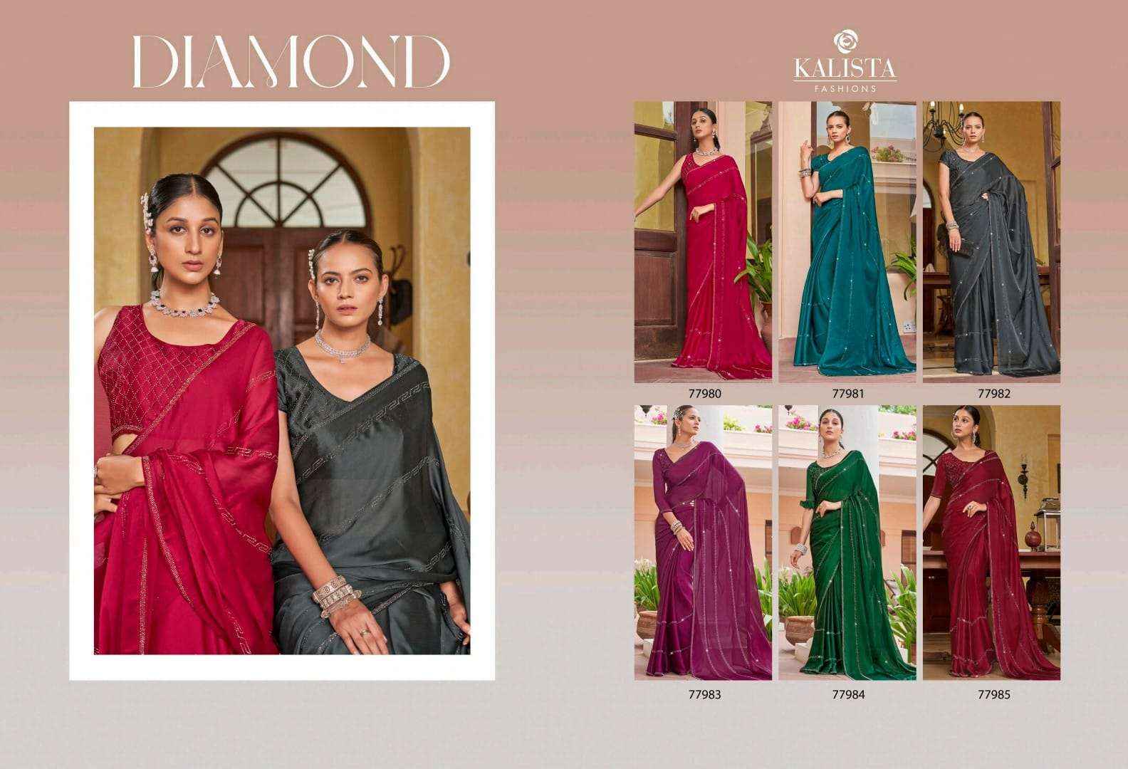 KALISTA FASHION DIAMOND FANCY FESTIVE WEAR SAREES