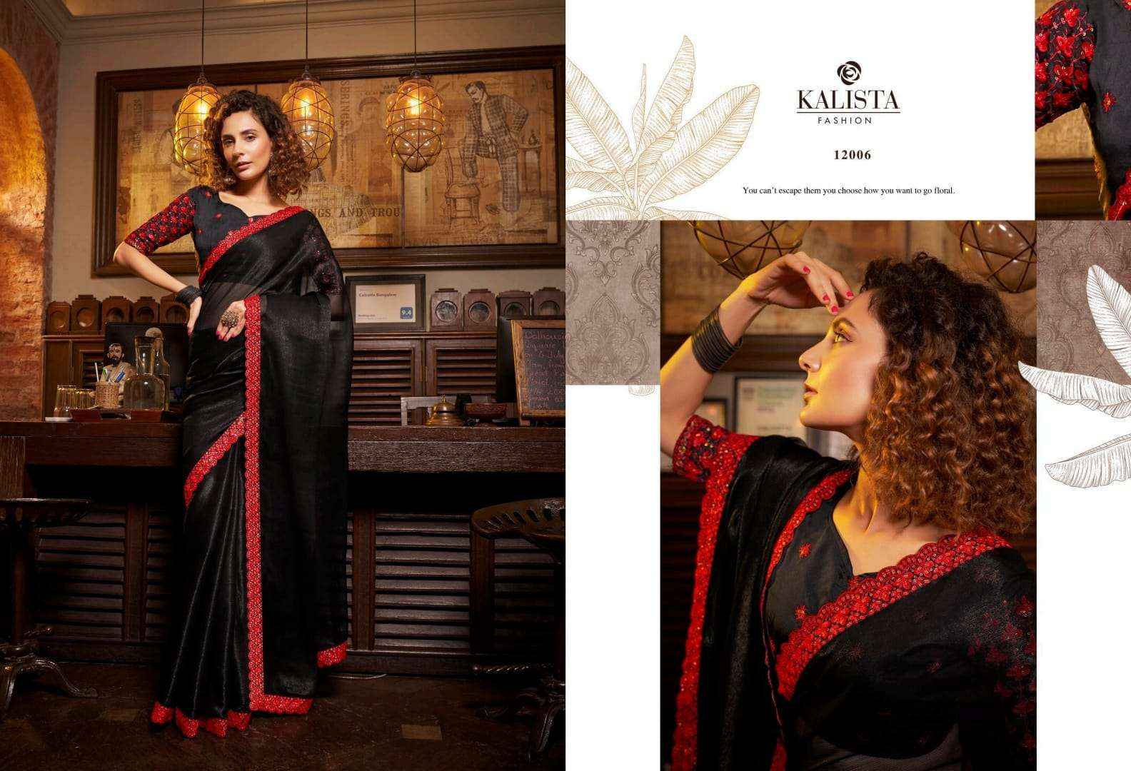 KALISTA FASHION KESHA SAREES LATEST CATALOG WHOLESALE PRICE