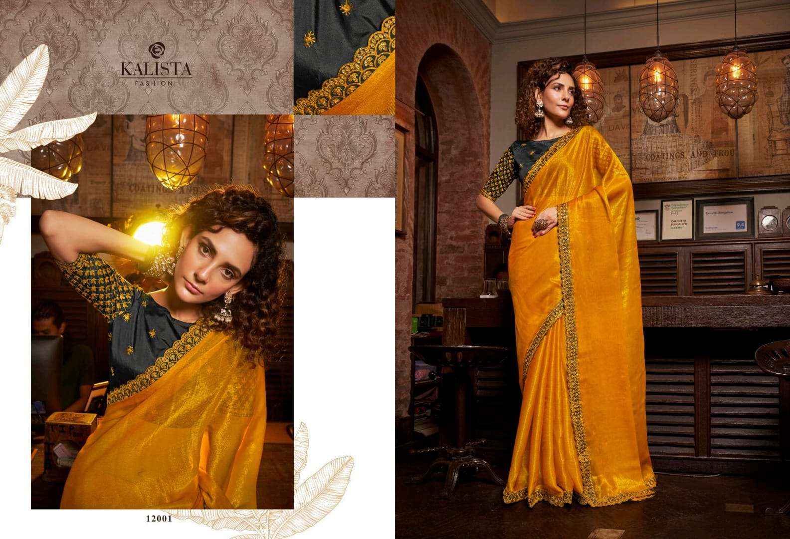 KALISTA FASHION KESHA SAREES LATEST CATALOG WHOLESALE PRICE