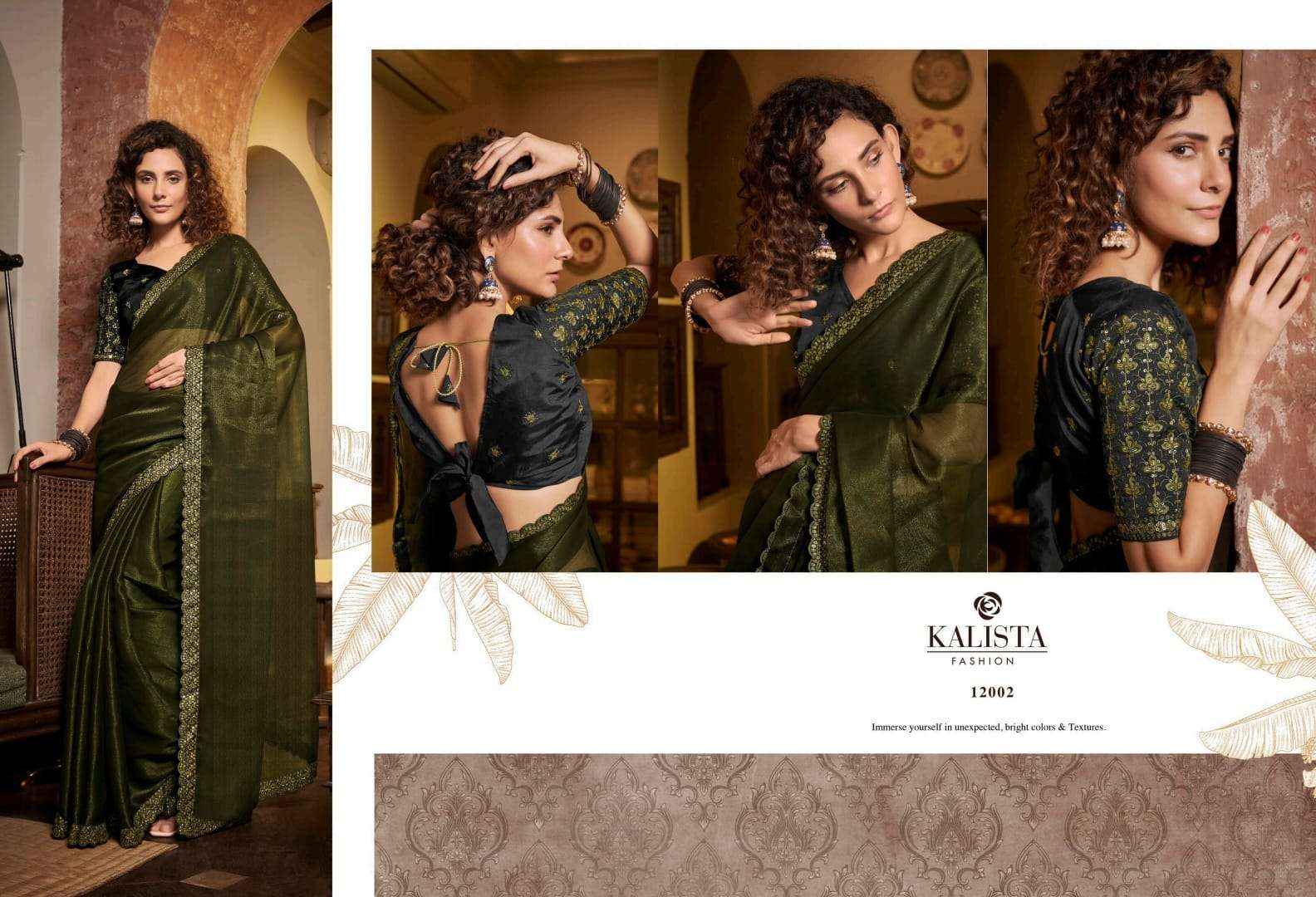 KALISTA FASHION KESHA SAREES LATEST CATALOG WHOLESALE PRICE