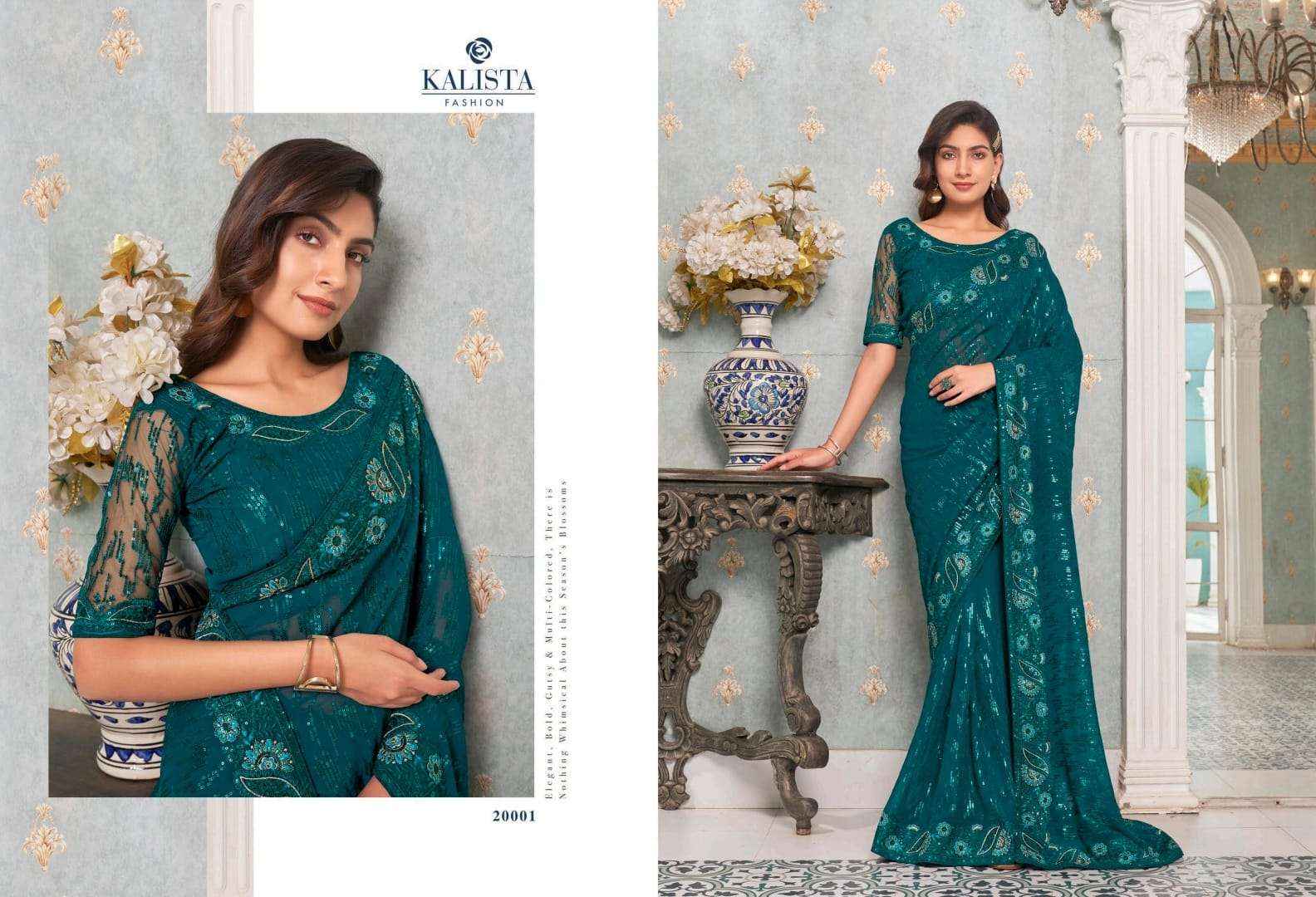 kalista fashion lime light Sarees Wholesale Factory Price