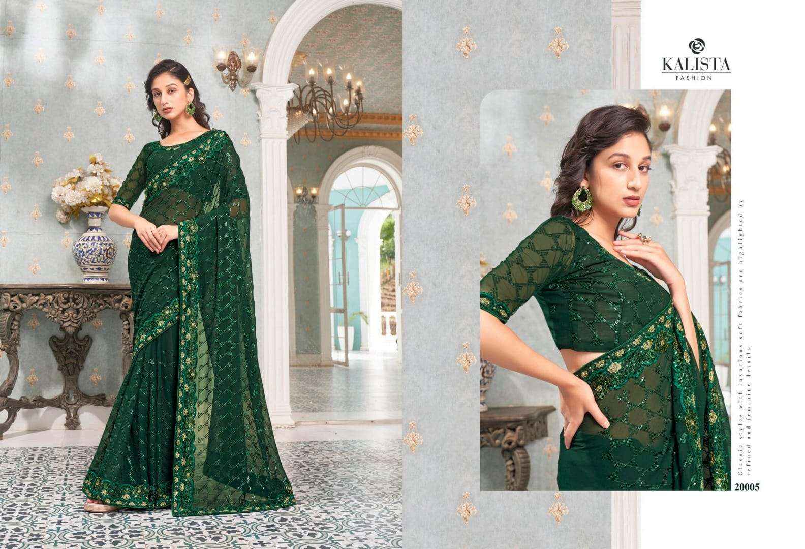 kalista fashion lime light Sarees Wholesale Factory Price