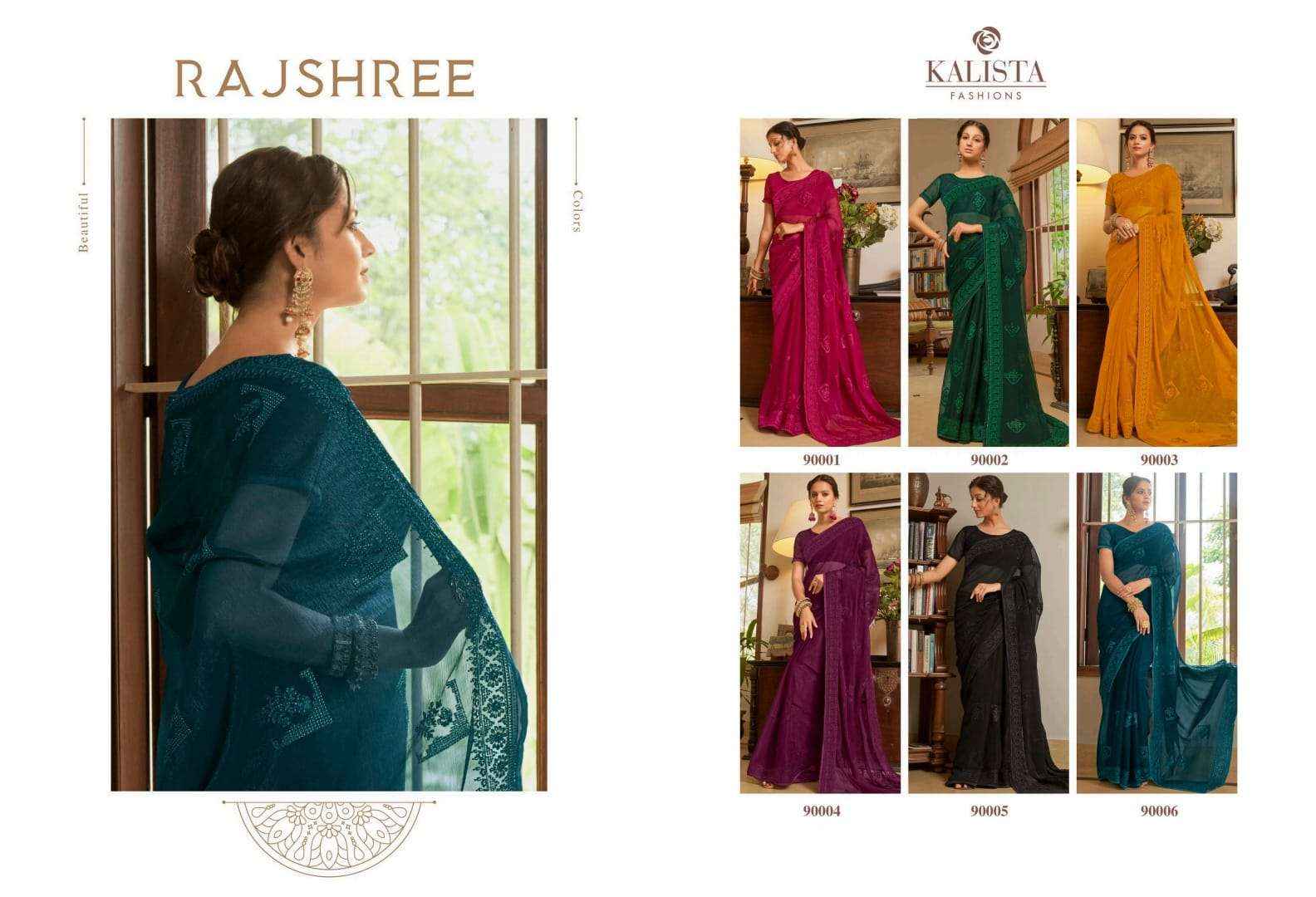 kalista fashion rajshree festive wear Sarees Wholesale Factory Price