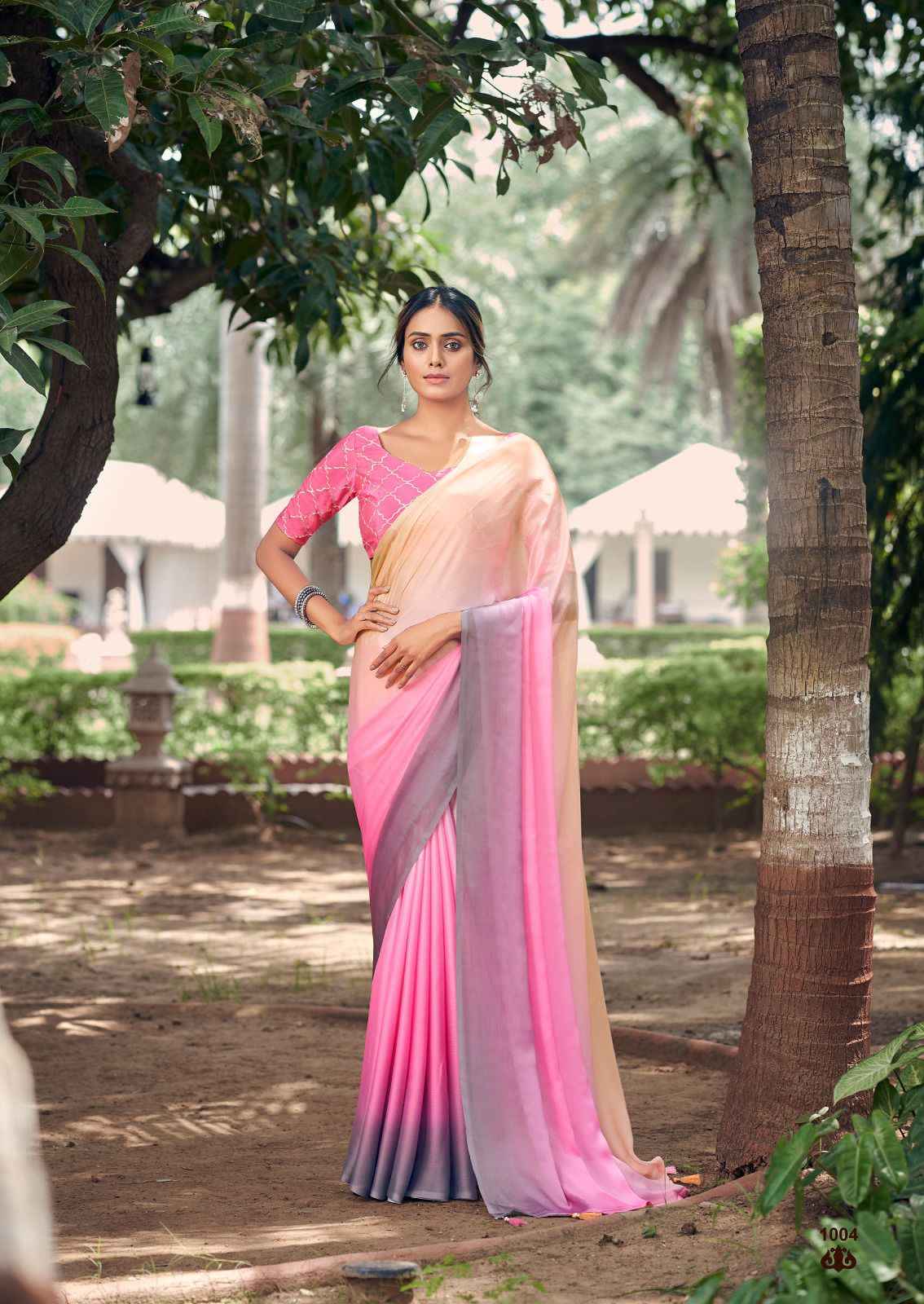 KASHVI CREATION ELIZA SOFT SATIN WITH EMBROIDERY BLOUSE FANCY SAREES