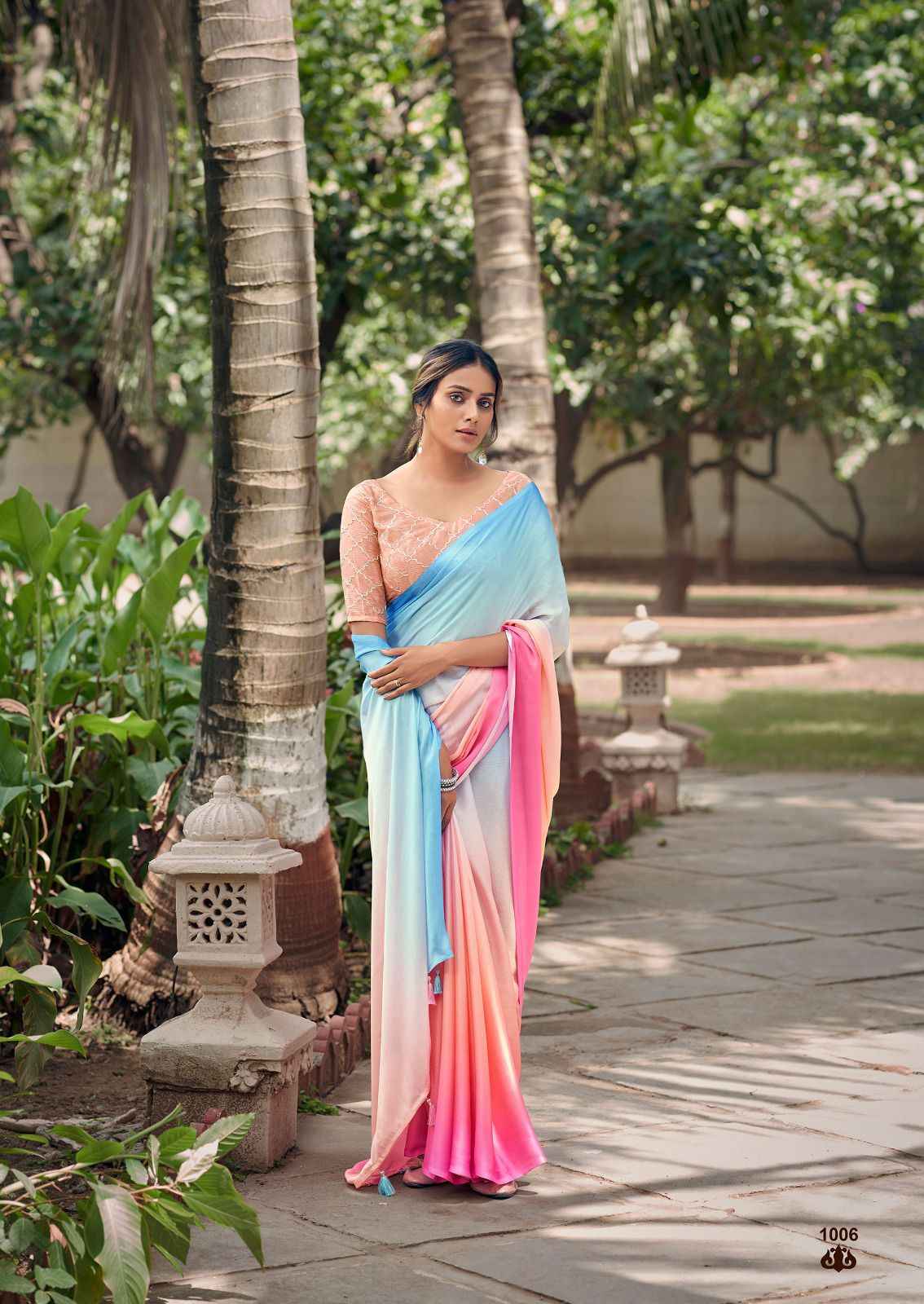 KASHVI CREATION ELIZA SOFT SATIN WITH EMBROIDERY BLOUSE FANCY SAREES