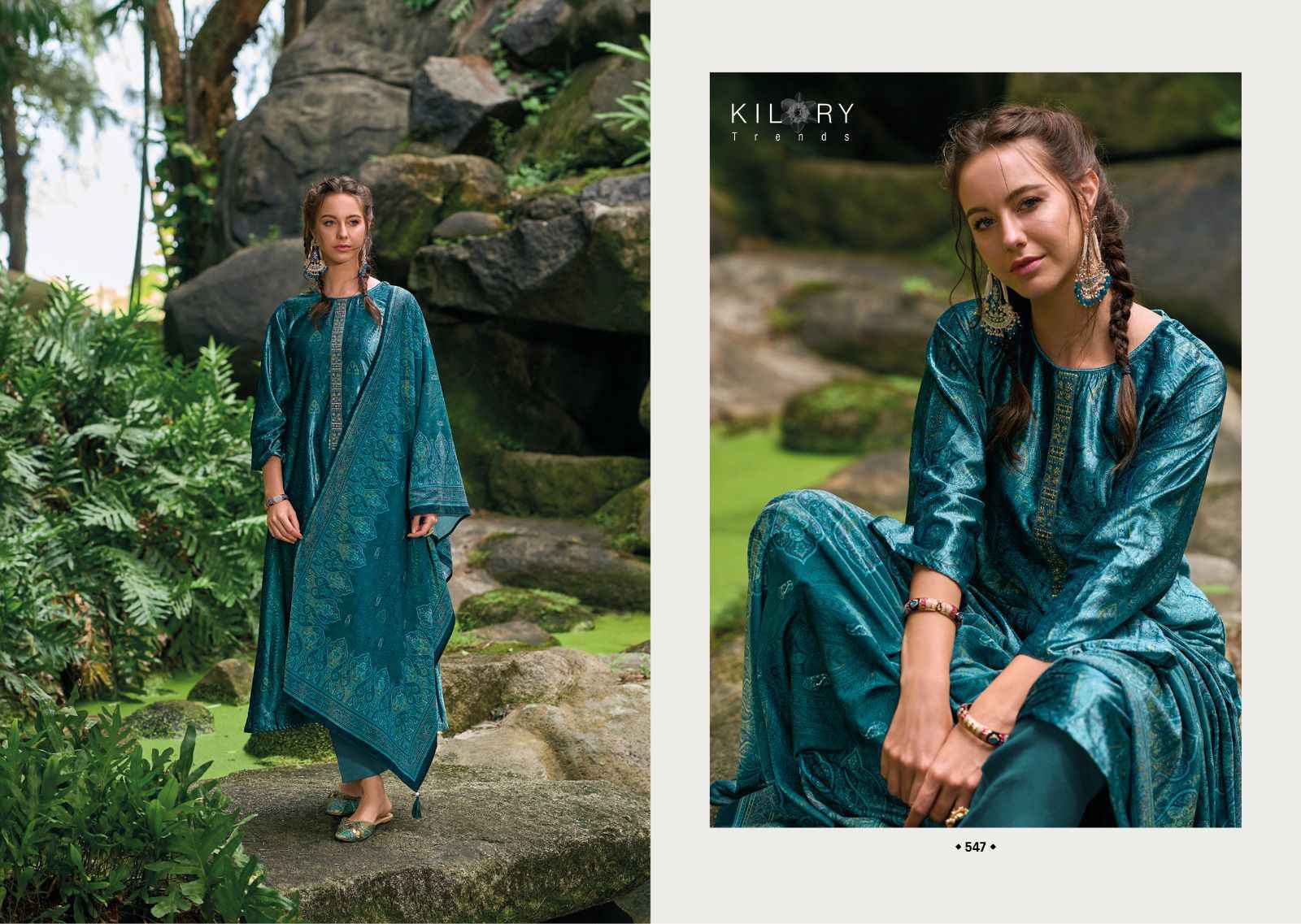 Kilory Trends Mahnoor Velvet Dress Material 8 pcs Catalogie - Wholesale Factory