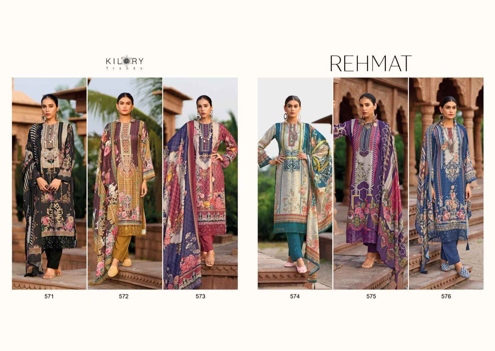 Kilory Trendz Rehmat Pashmina Dress Material 6 pcs Catalogue - Wholesale Factory Outlet