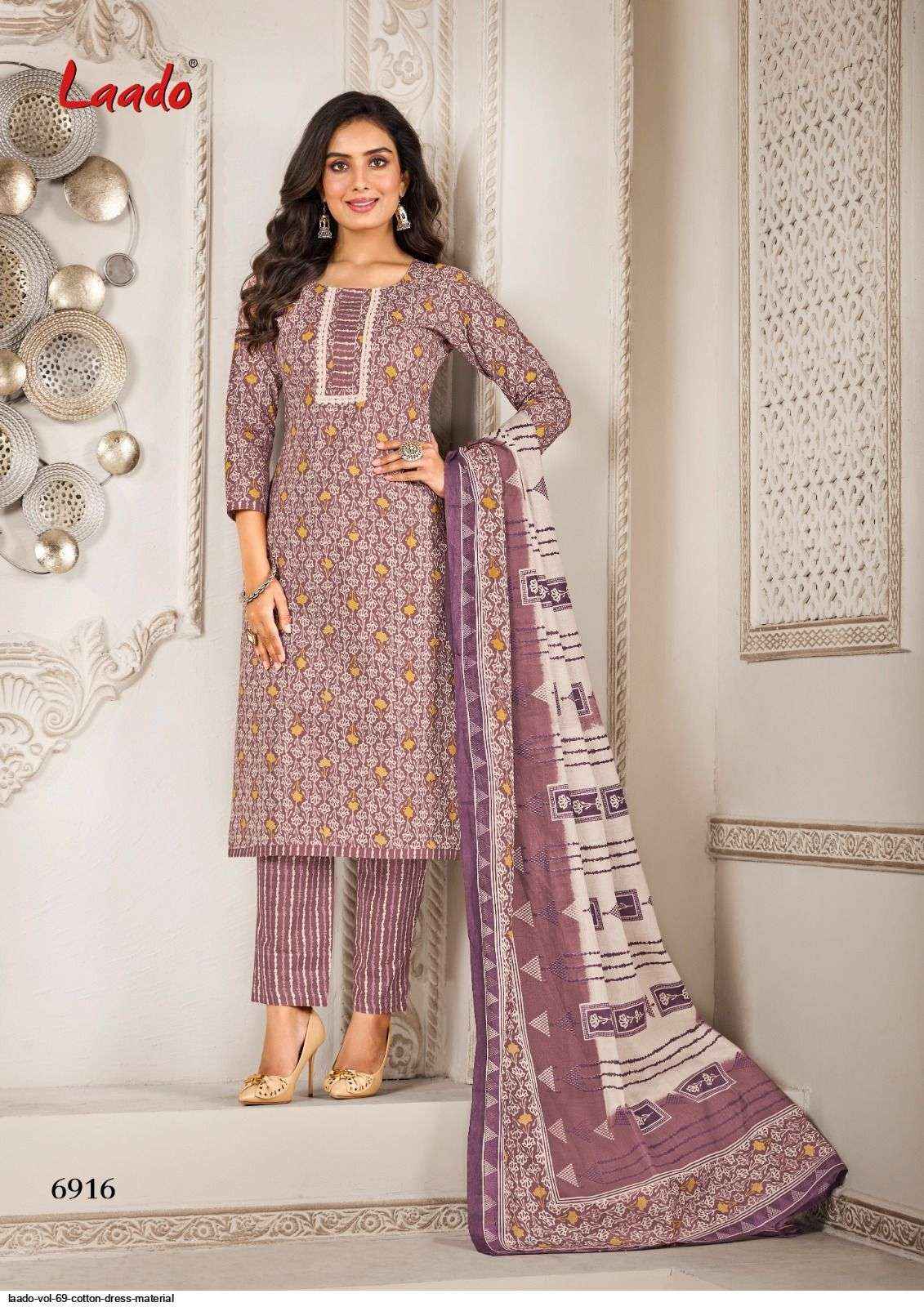 Laado Vol 69 Cotton Dress Material 20 pcs Catalogue - Wholesale Factory