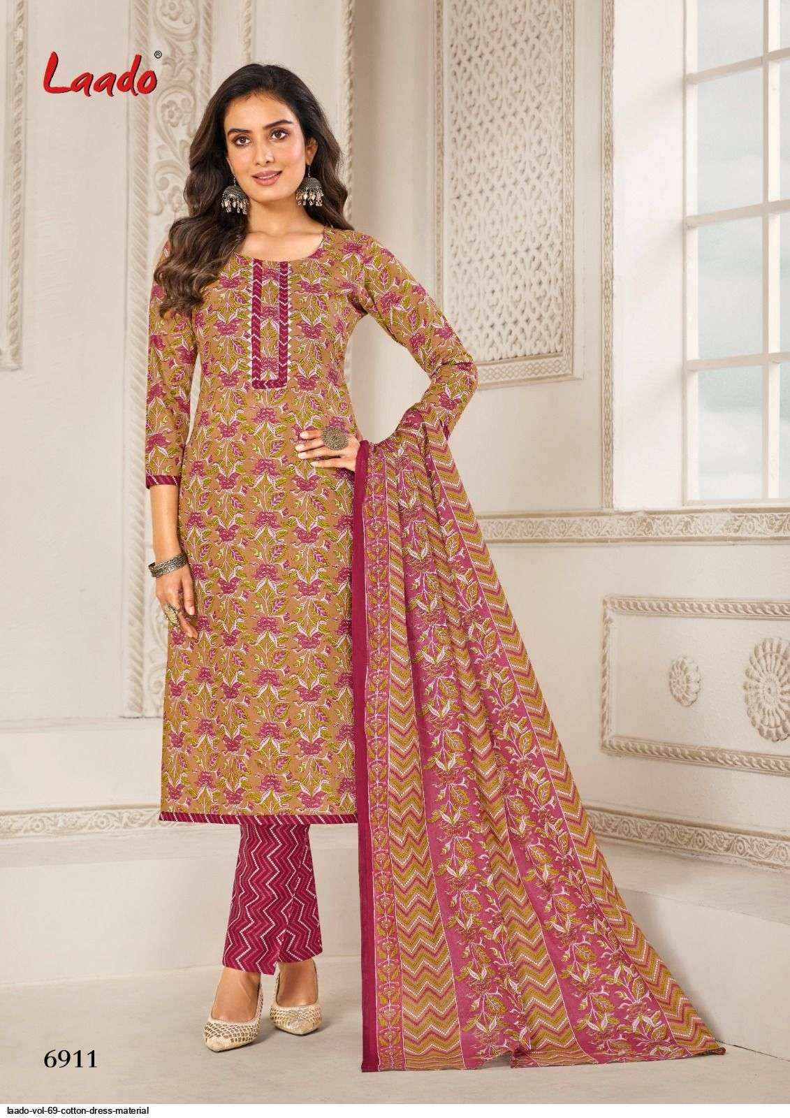 Laado Vol 69 Cotton Dress Material 20 pcs Catalogue - Wholesale Factory