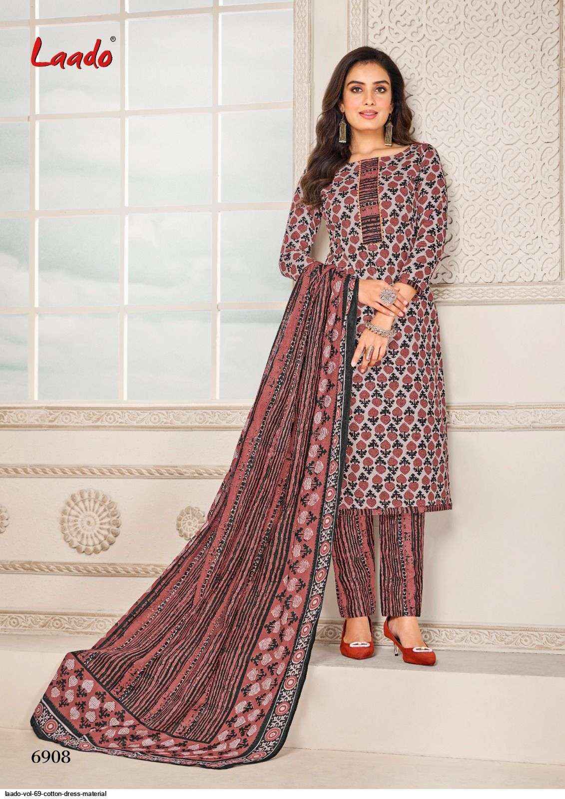 Laado Vol 69 Cotton Dress Material 20 pcs Catalogue - Wholesale Factory