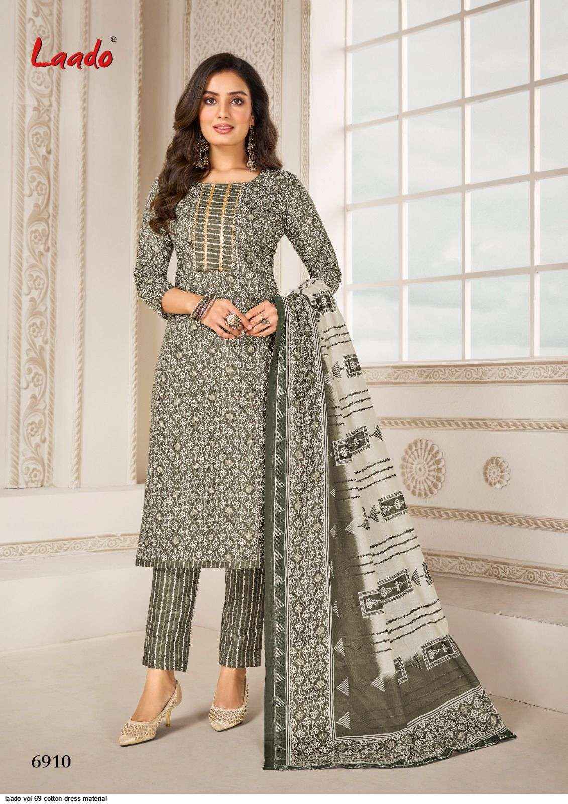 Laado Vol 69 Cotton Dress Material 20 pcs Catalogue - Wholesale Factory