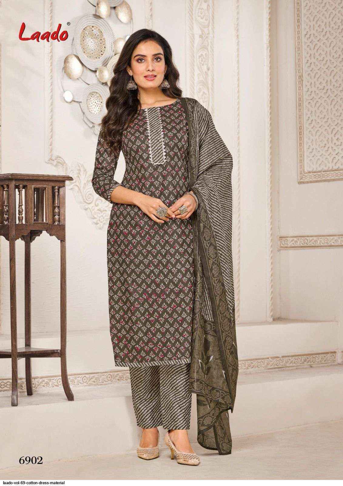 Laado Vol 69 Cotton Dress Material 20 pcs Catalogue - Wholesale Factory