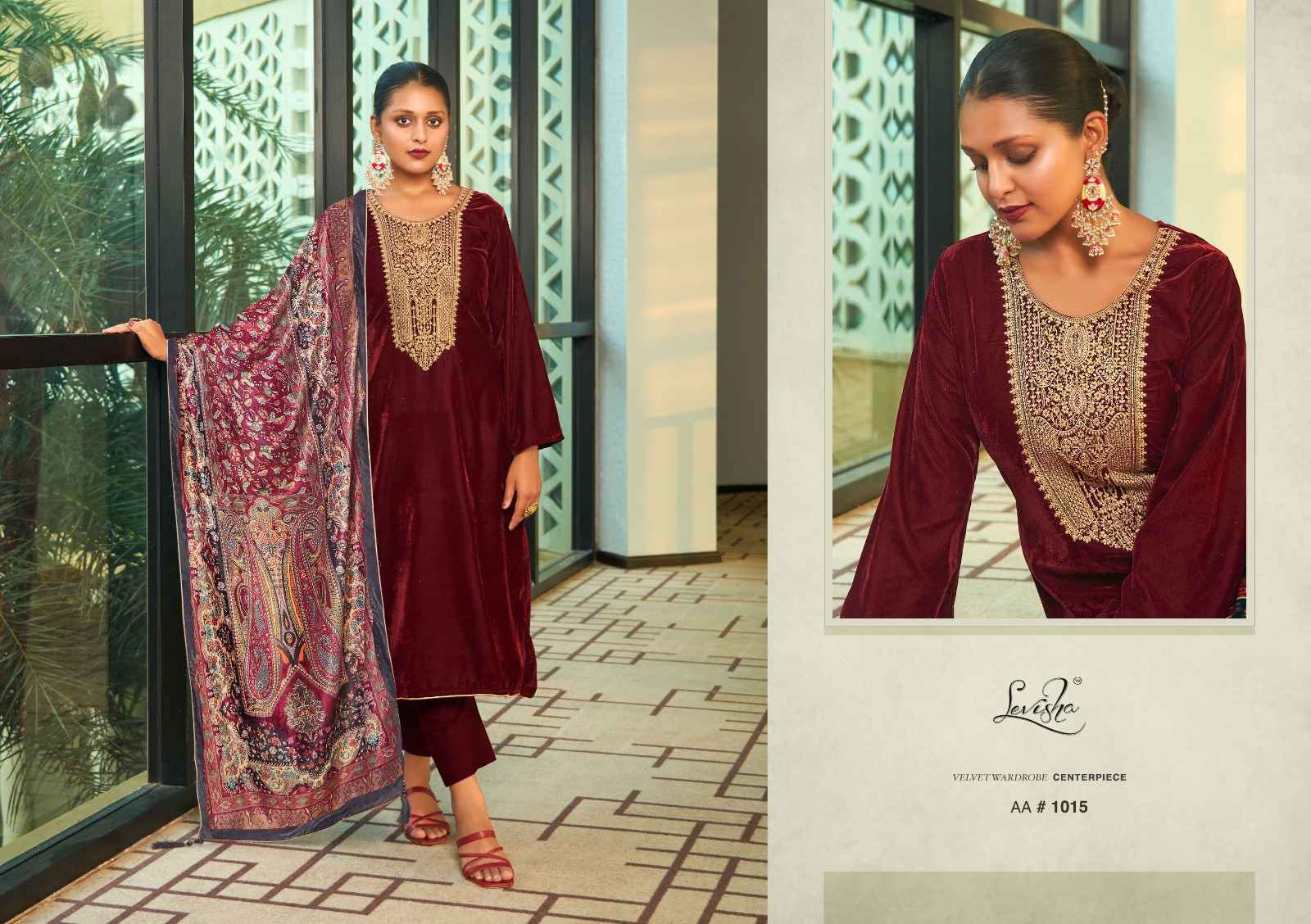 Levisha Aarohi Velvet Dress Material - Wholesale Factory