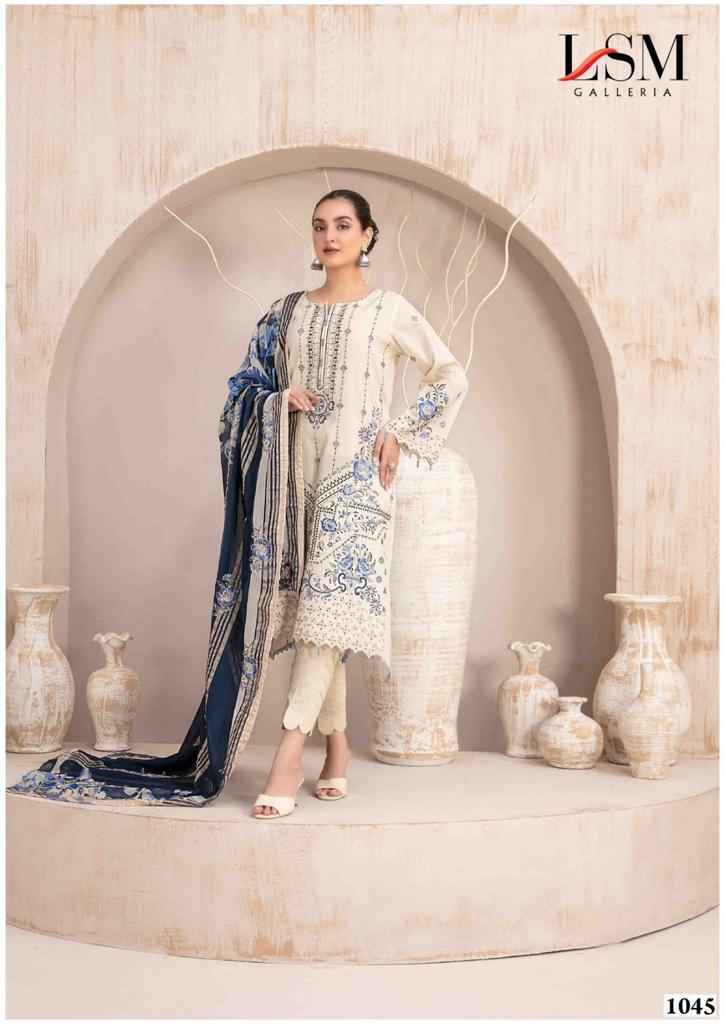 LSM Galleria Parian Dream Vol 5 Lawn Cotton Dress Material 6 pcs Catalogue - Wholesale Factory