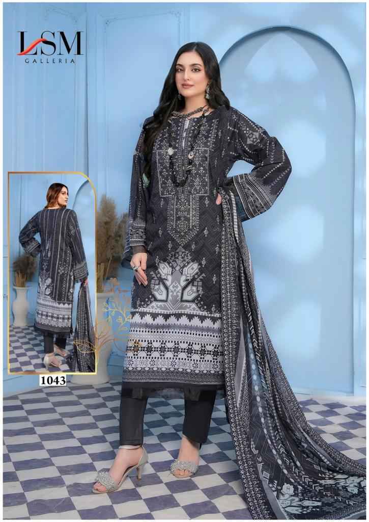 LSM Galleria Parian Dream Vol 5 Lawn Cotton Dress Material 6 pcs Catalogue - Wholesale Factory