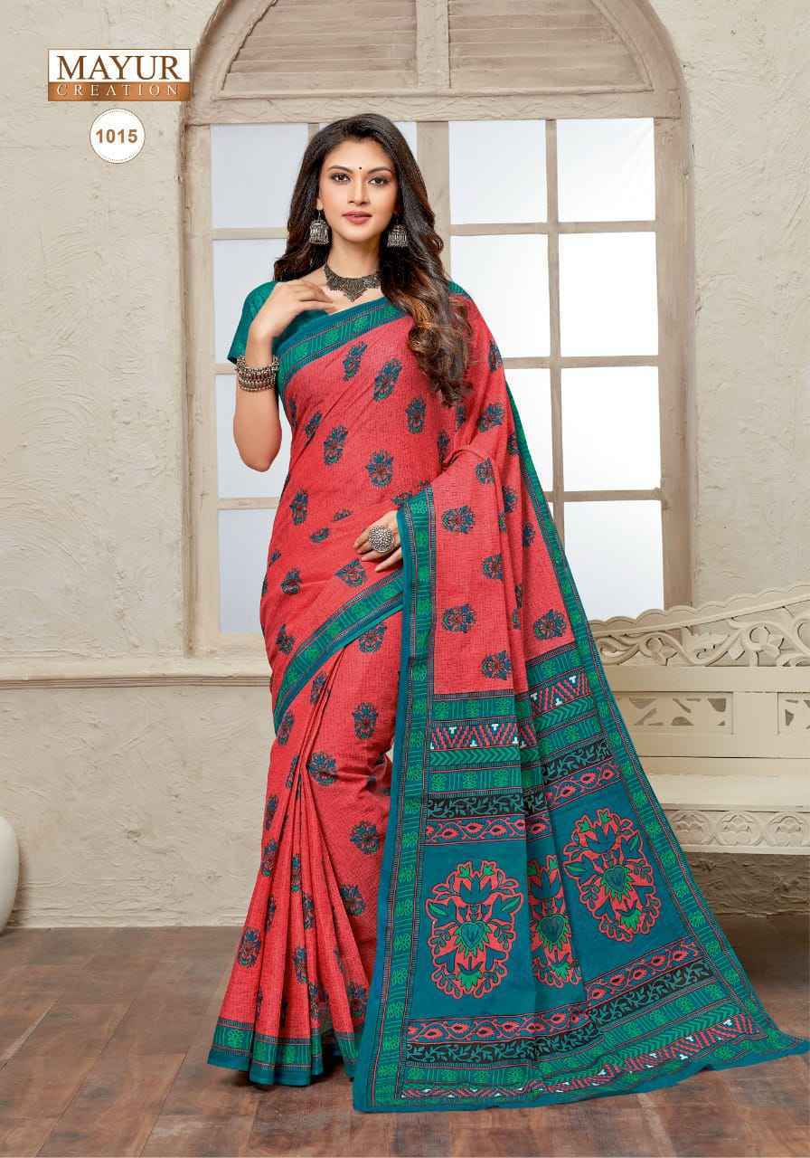 Mayur Radhe Shyam Cotton Saree Latest Catalog Wholesale Price