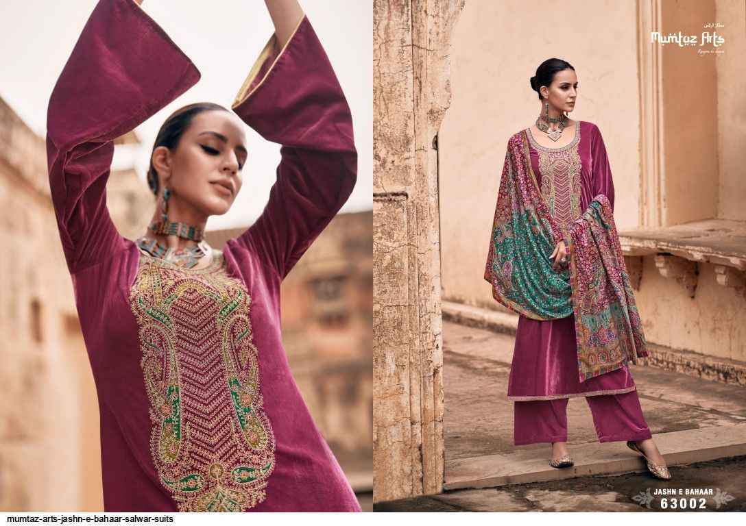 Mumtaz Arts Jashn E Bahaar Velvet Dress Material 6 pcs Catalogue - Wholesale Factory