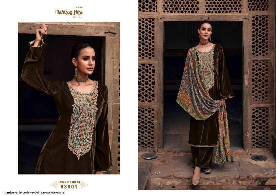 Mumtaz Arts Jashn E Bahaar Velvet Dress Material 6 pcs Catalogue - Wholesale Factory