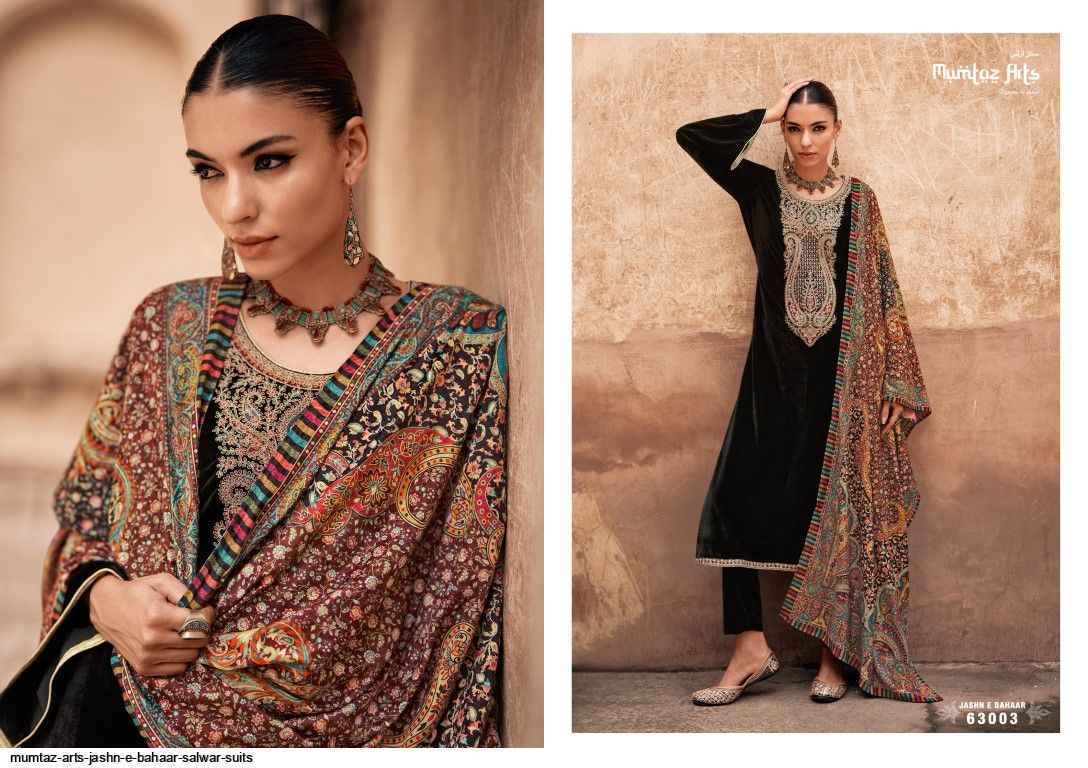 Mumtaz Arts Jashn E Bahaar Velvet Dress Material 6 pcs Catalogue - Wholesale Factory