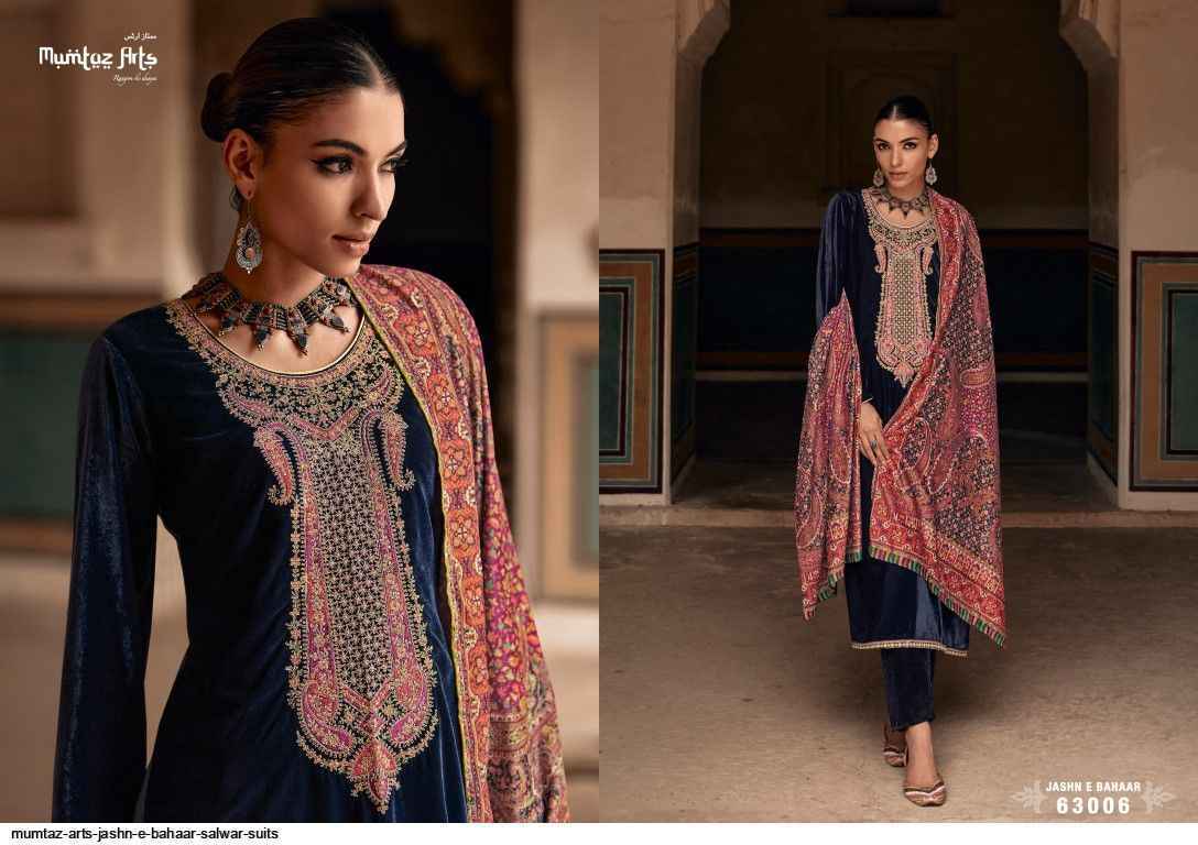 Mumtaz Arts Jashn E Bahaar Velvet Dress Material 6 pcs Catalogue - Wholesale Factory