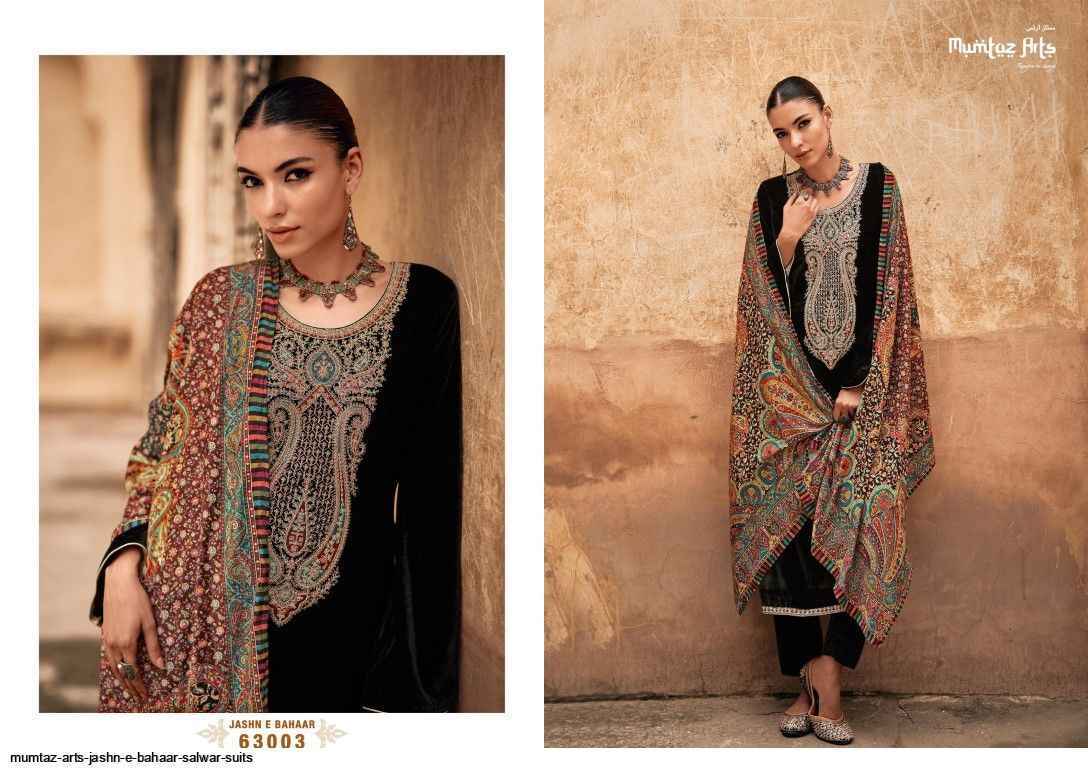 Mumtaz Arts Jashn E Bahaar Velvet Dress Material 6 pcs Catalogue - Wholesale Factory