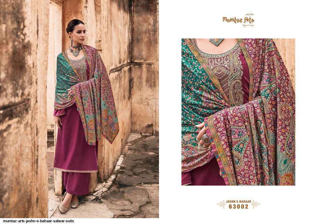 Mumtaz Arts Jashn E Bahaar Velvet Dress Material 6 pcs Catalogue - Wholesale Factory