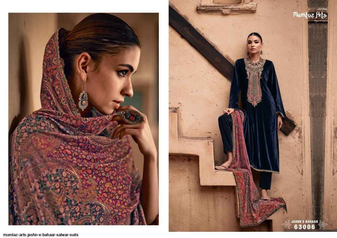 Mumtaz Arts Jashn E Bahaar Velvet Dress Material 6 pcs Catalogue - Wholesale Factory