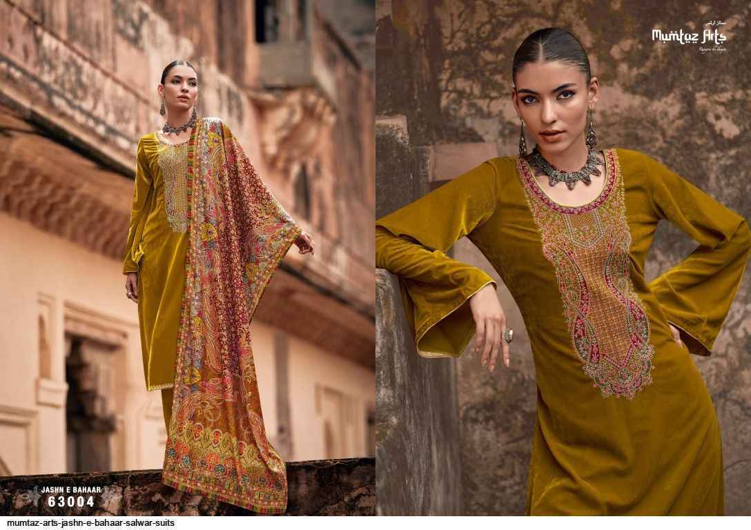 Mumtaz Arts Jashn E Bahaar Velvet Dress Material 6 pcs Catalogue - Wholesale Factory