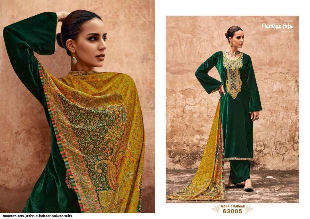 Mumtaz Arts Jashn E Bahaar Velvet Dress Material 6 pcs Catalogue - Wholesale Factory