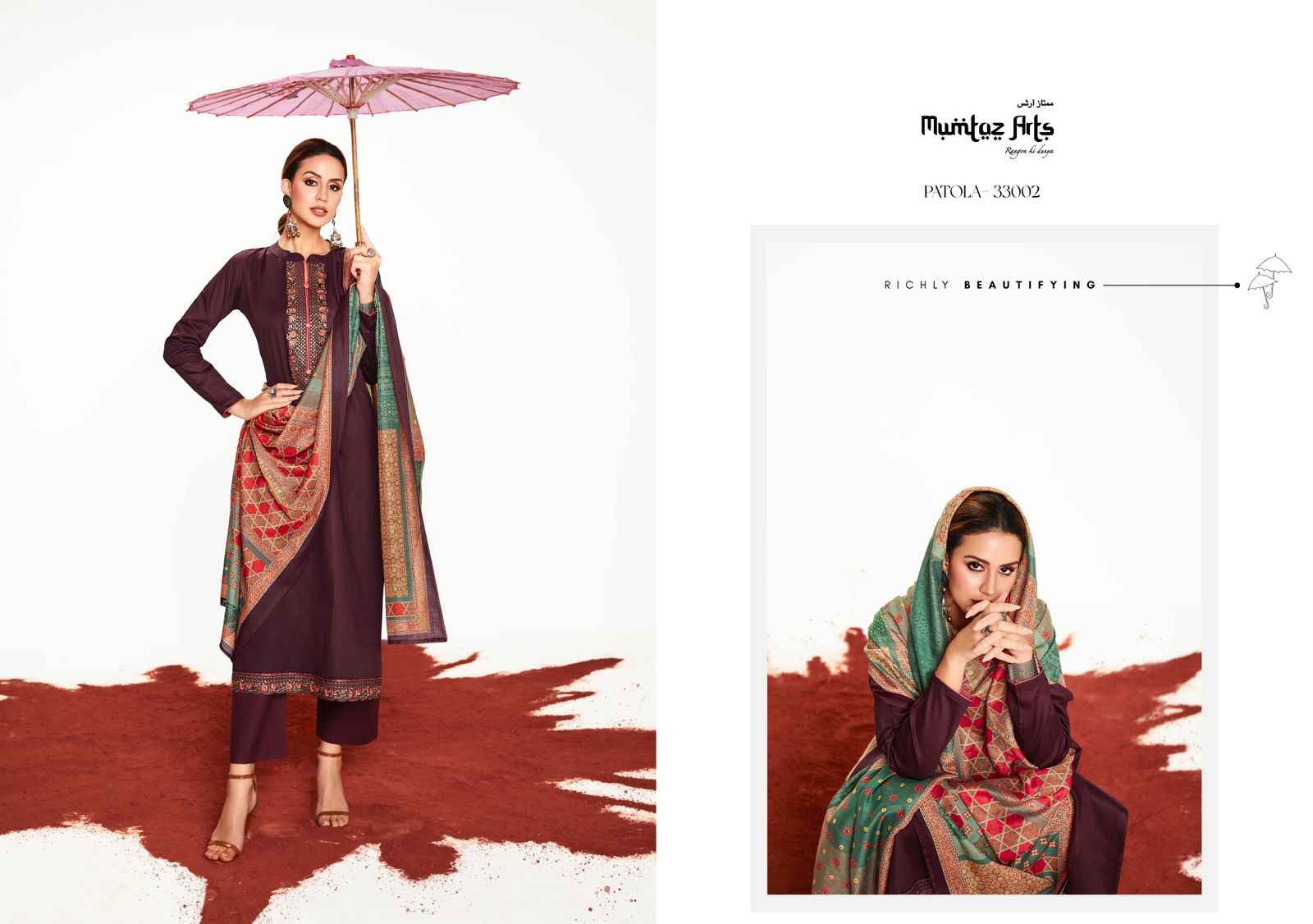 MUMTAZ ARTS PATOLA SUITS 2023 Wholesale Factory Price