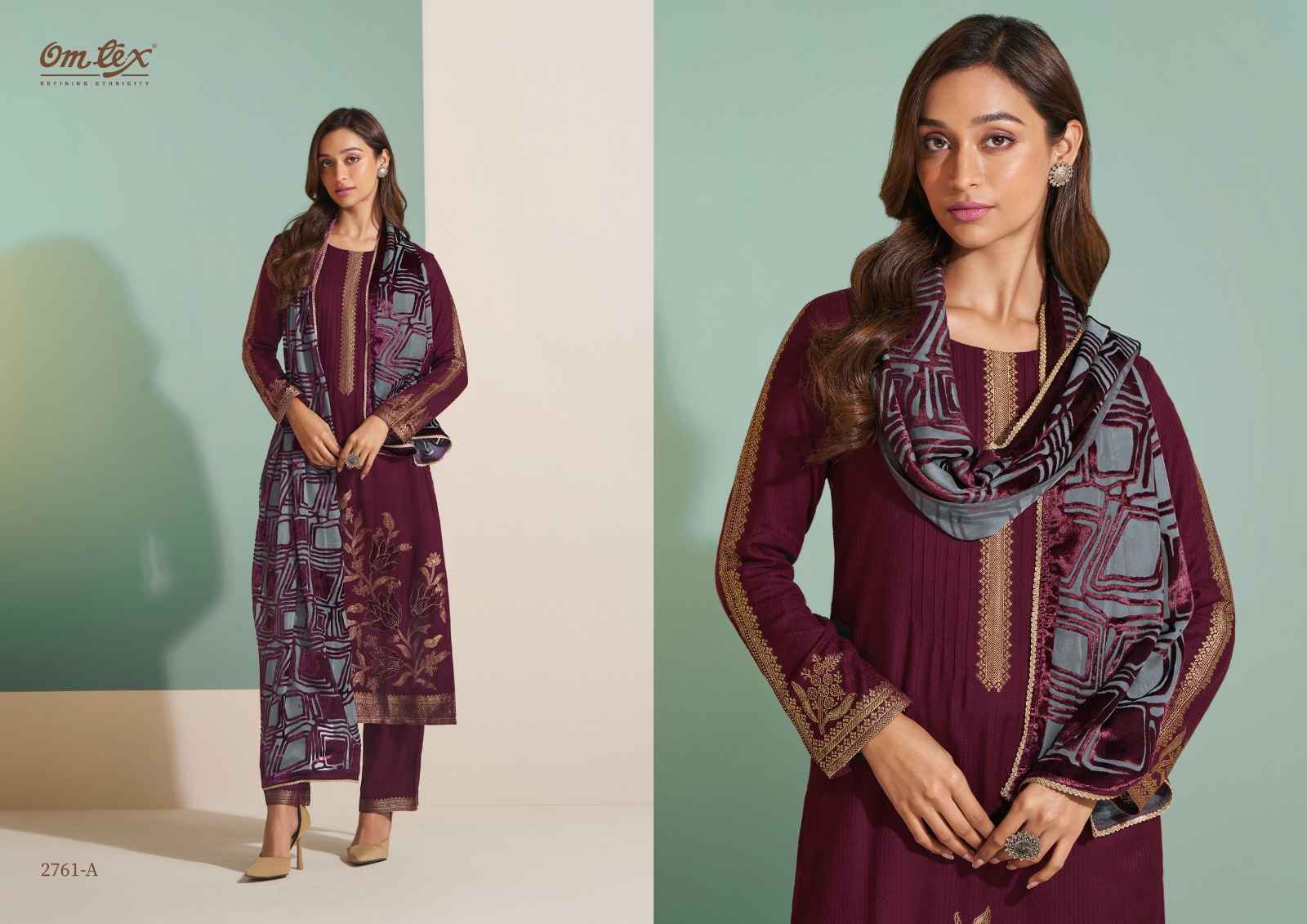 Omtex Laboni Pashmina Dress Material 4 pcs Catalogue - Wholesale Factory