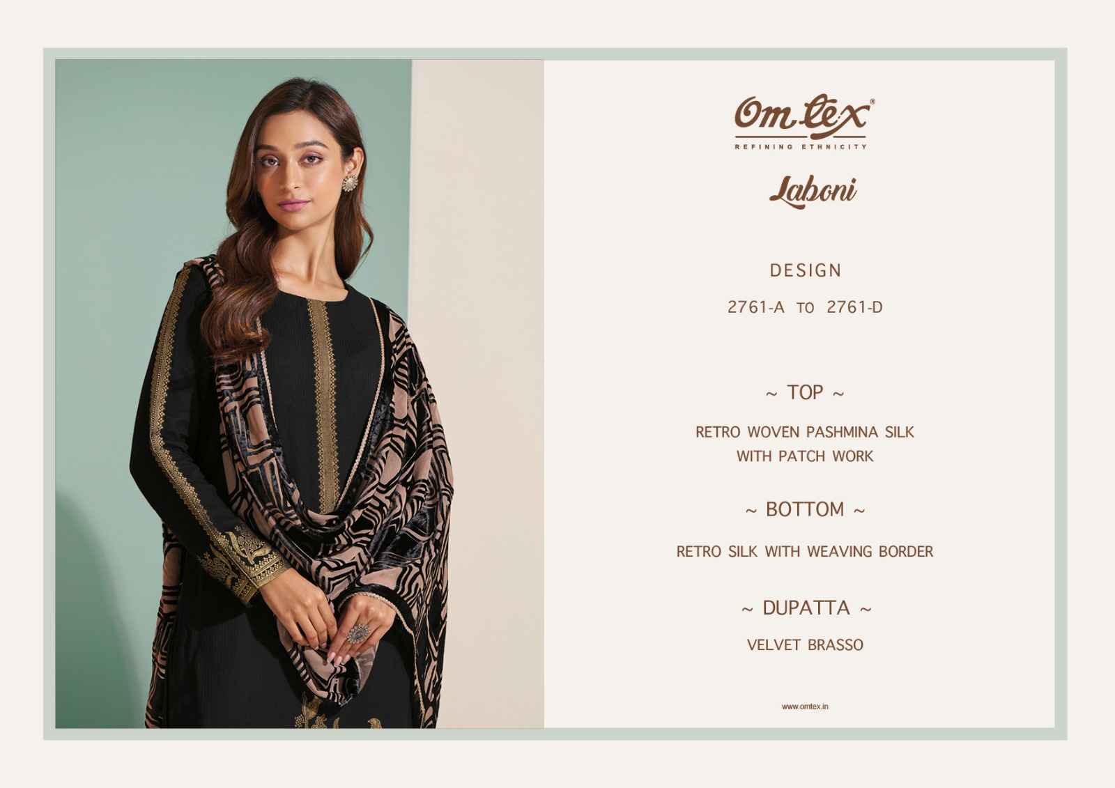 Omtex Laboni Pashmina Dress Material 4 pcs Catalogue - Wholesale Factory