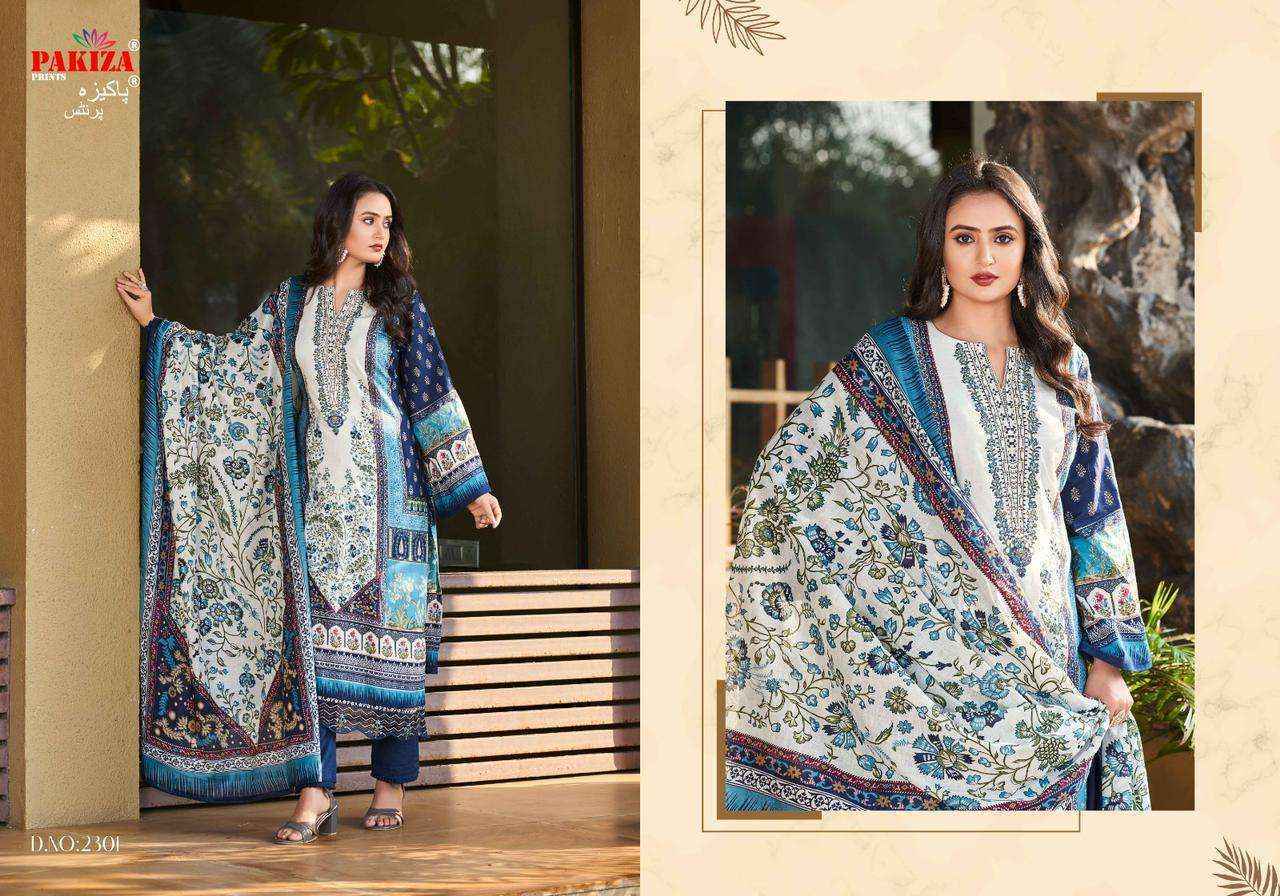 Pakiza Prints Zara Zikra Vol-23 Kashmiri Dress Material - Wholesale Factory