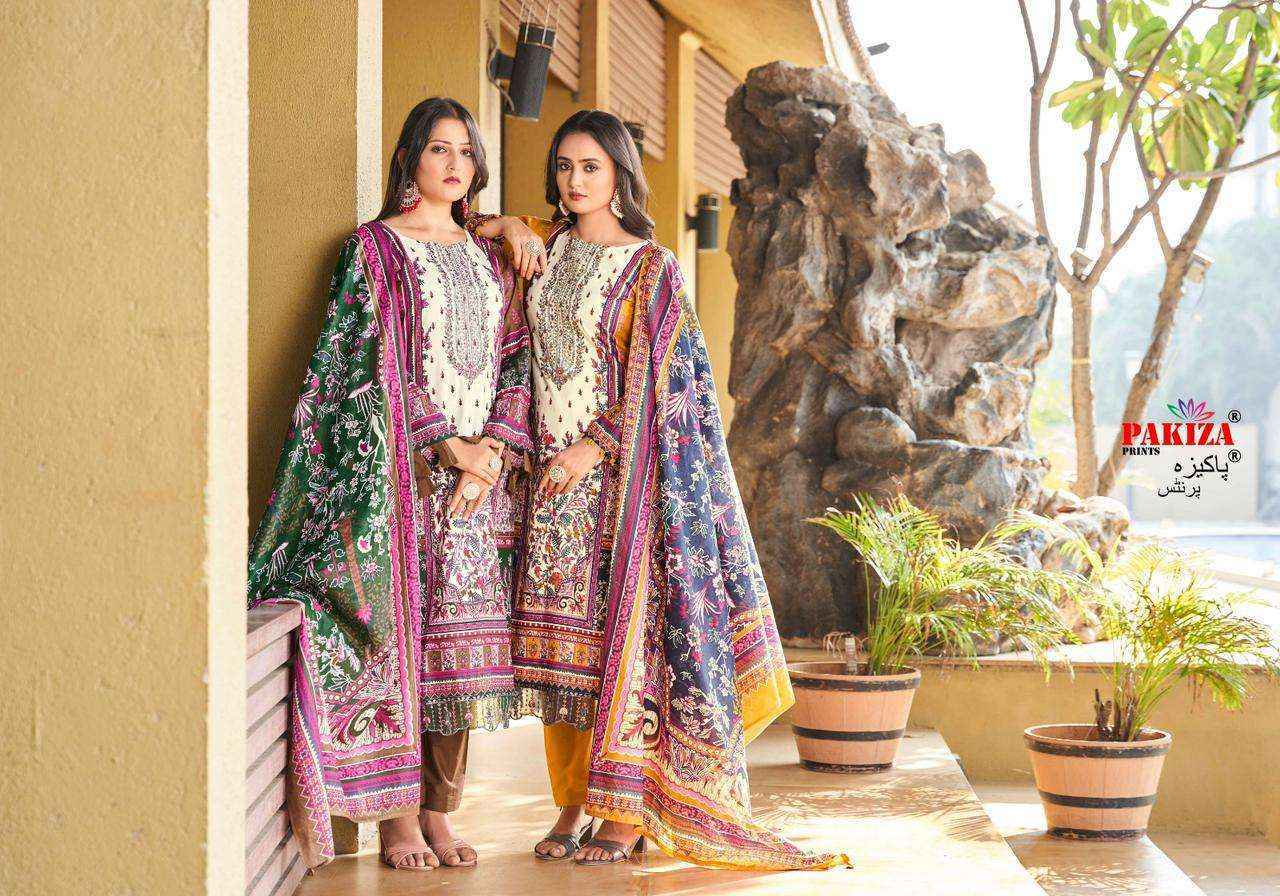 Pakiza Prints Zara Zikra Vol-23 Kashmiri Dress Material - Wholesale Factory